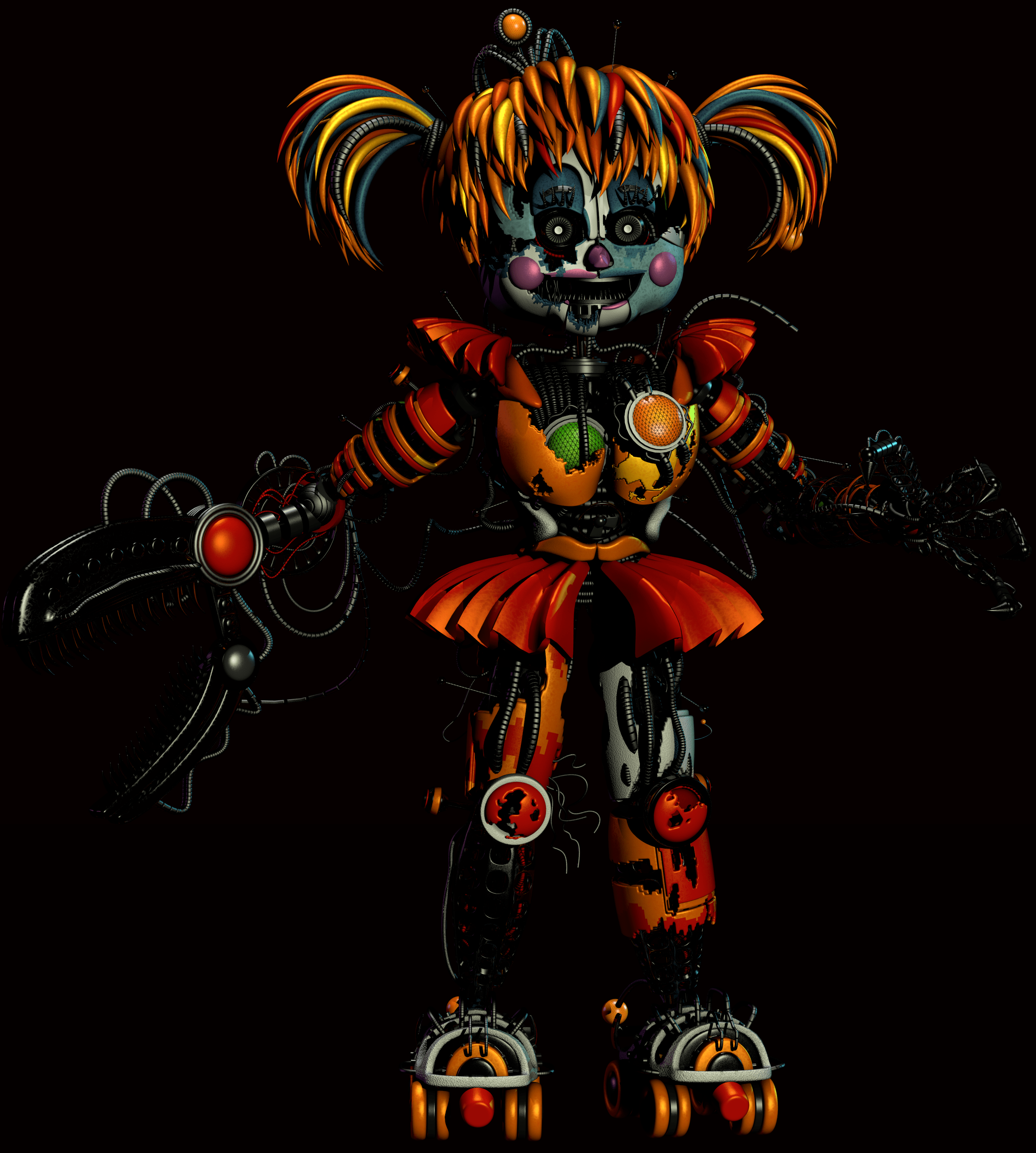 Scrap Baby in Circus Baby Pose in FNaF SL r/fivenightsatfreddys