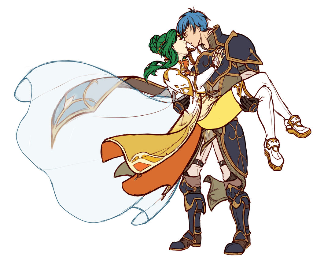 [My art] Elincia x Geoffrey fireemblem