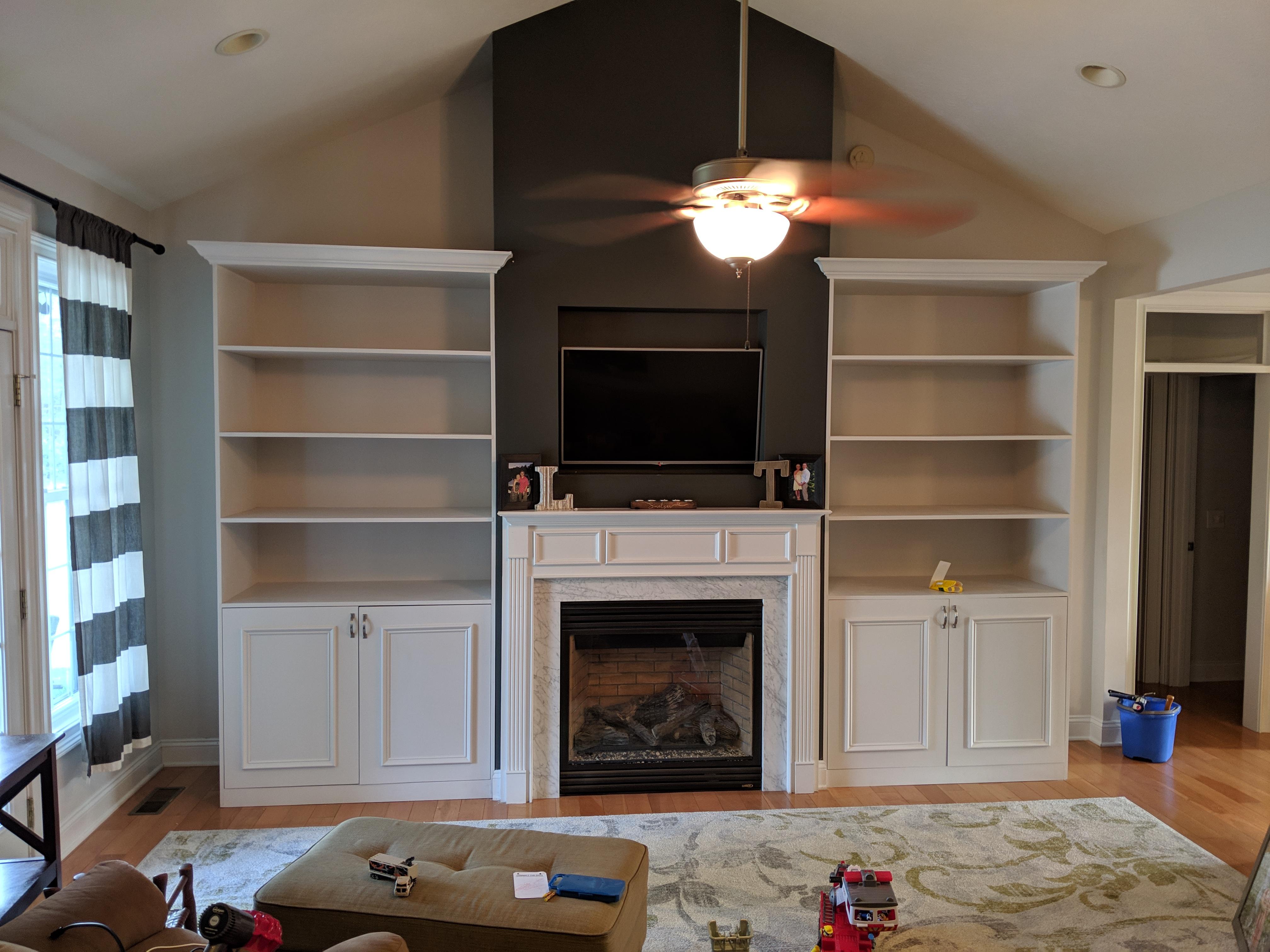 My very first commission. Two large built ins for a friend. How much