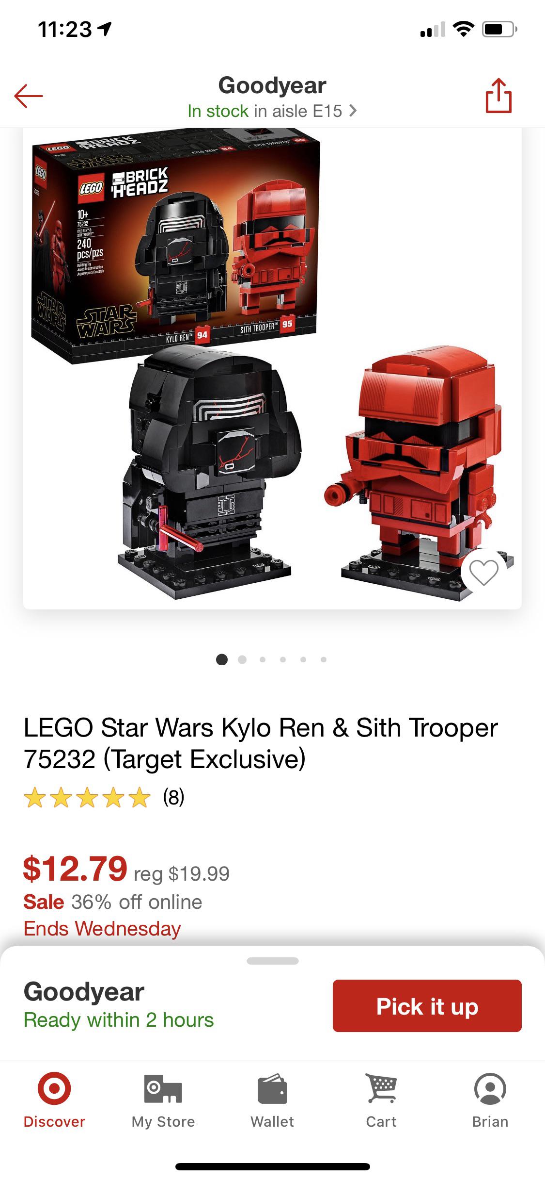 [Target US] Lego Star Wars Brickheadz 75232 Target Exclusive 12.79 or