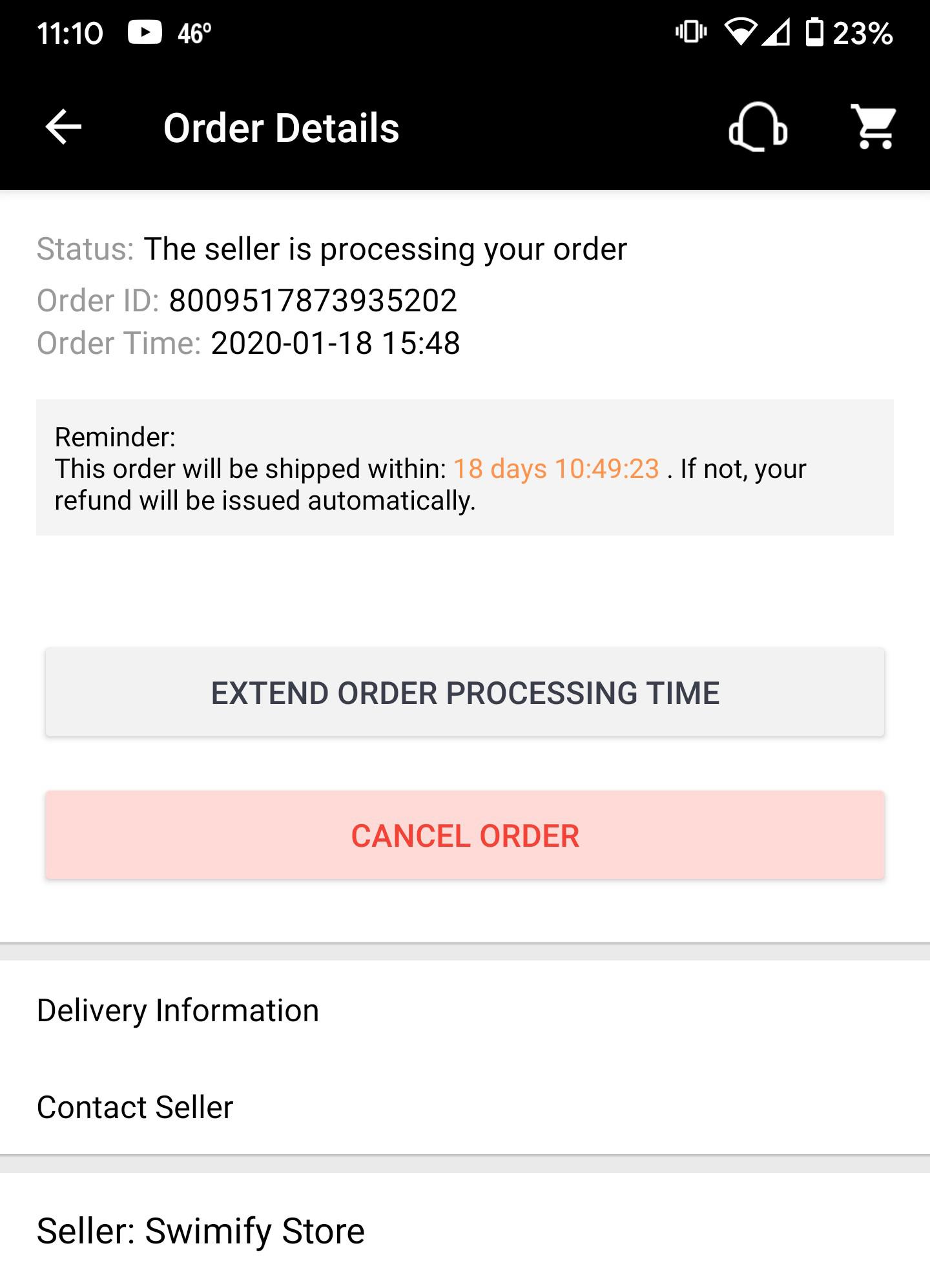 AliExpress resets the refund counter automatically without telling you