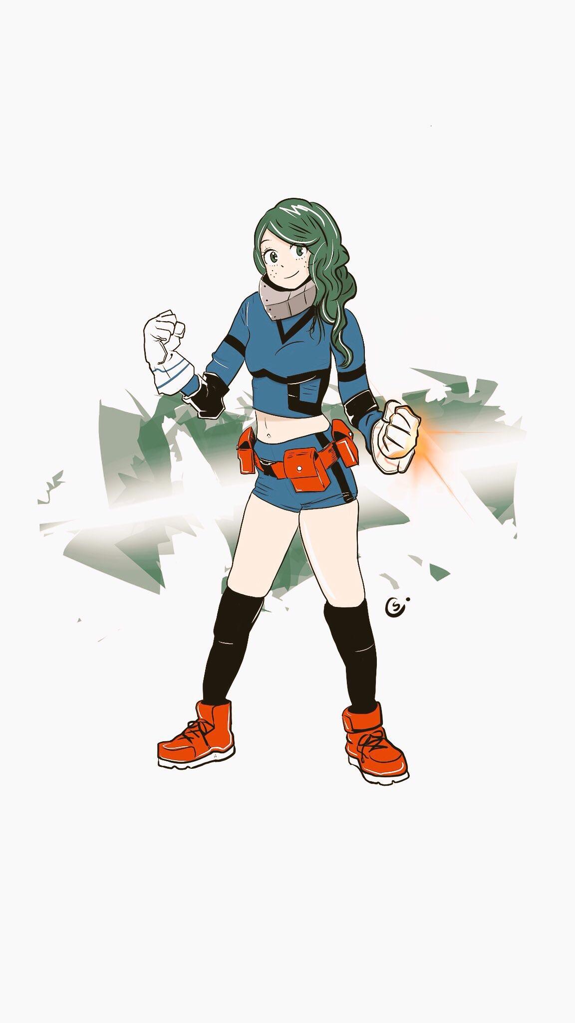 Hey! I drew some genderbent Deku! Inspired by a cosplay I