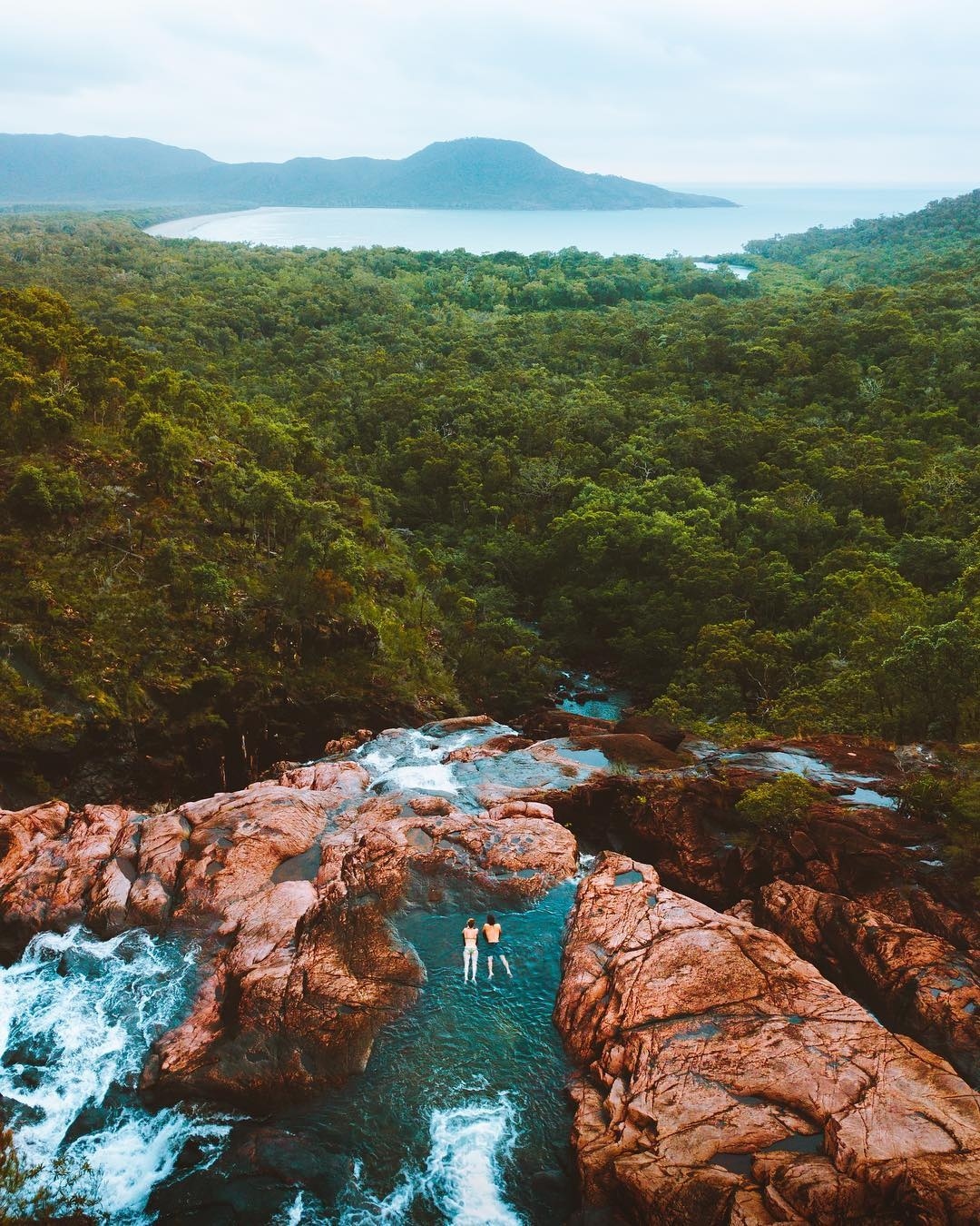 Zoe Falls in Munamudanamy, Hinchinbrook Island National Park literally