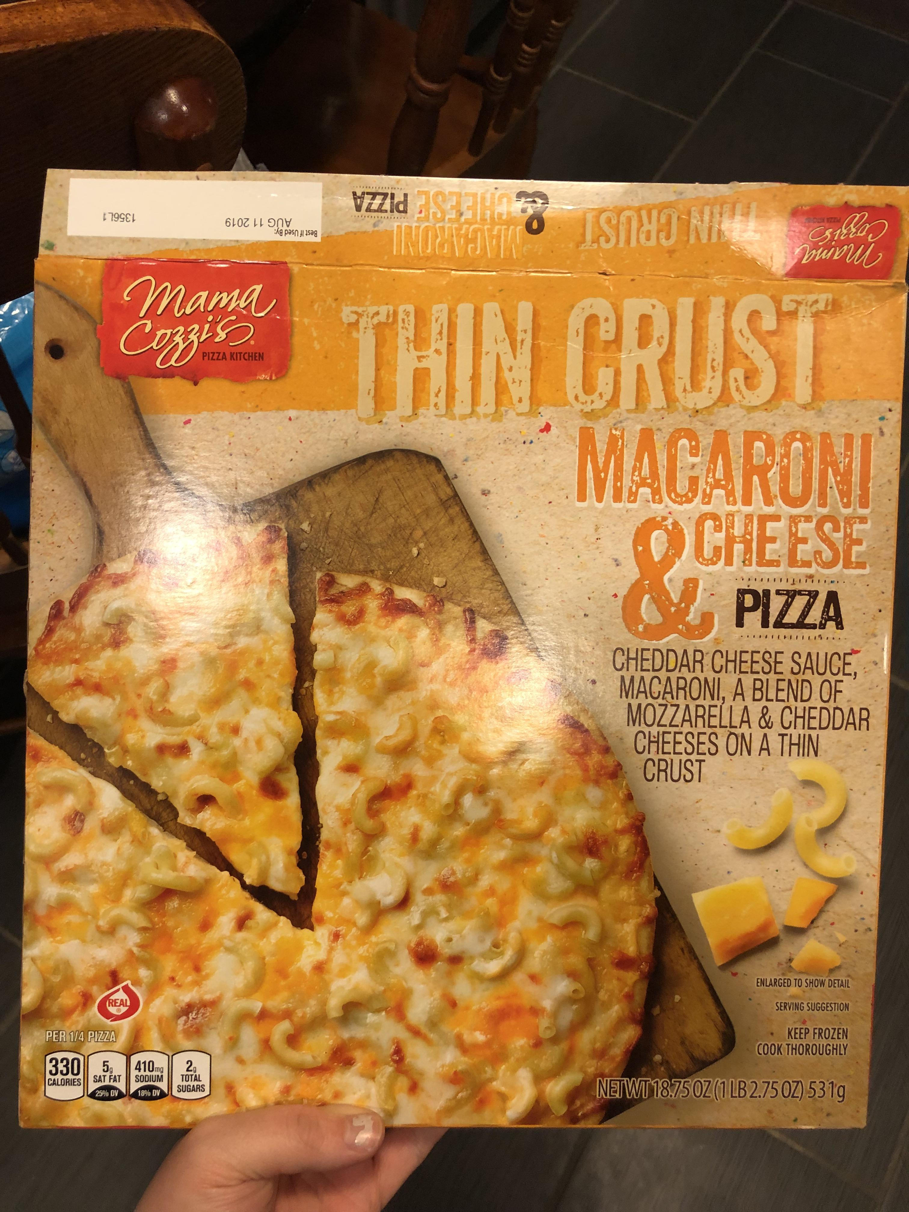 Mac and Cheese Pizza!! Found this at my local Aldi. Totally suggest it