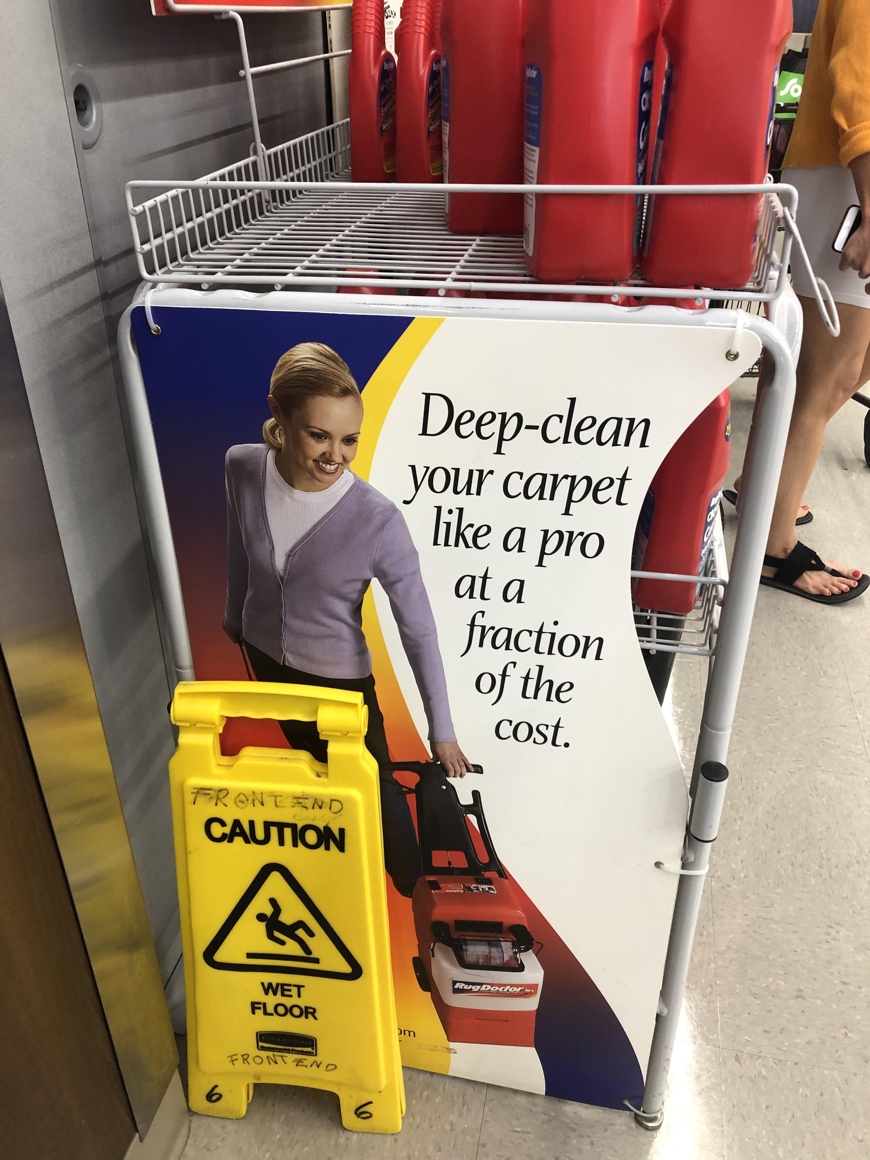 I found the “ The What! “ meme lady. It’s a carpet cleaning solution ad