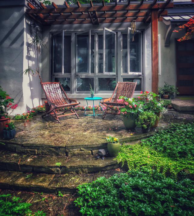 My front patio after it rains. r/CozyPlaces