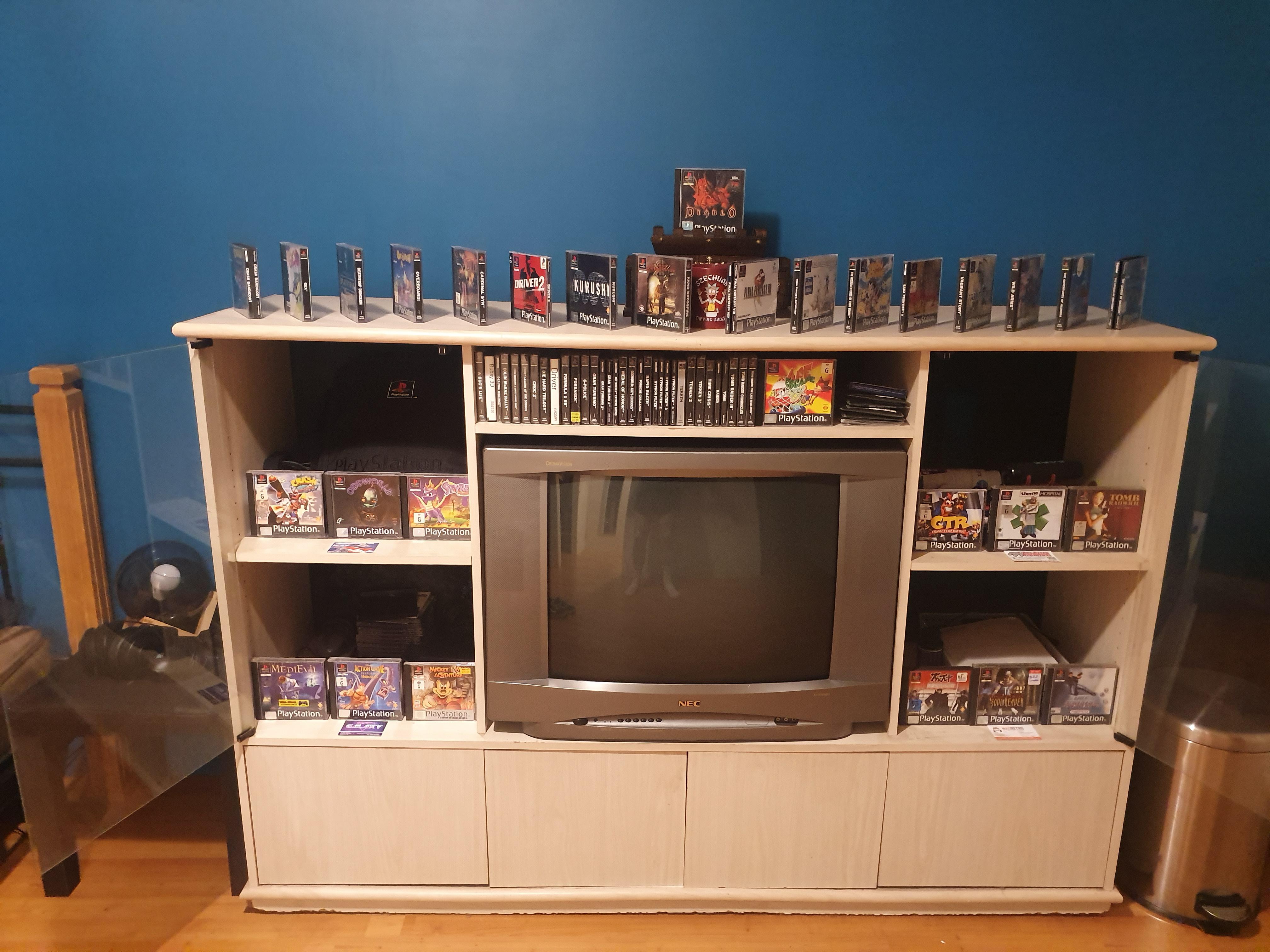 This Playstation 1 display I put together. r/mildlyinteresting