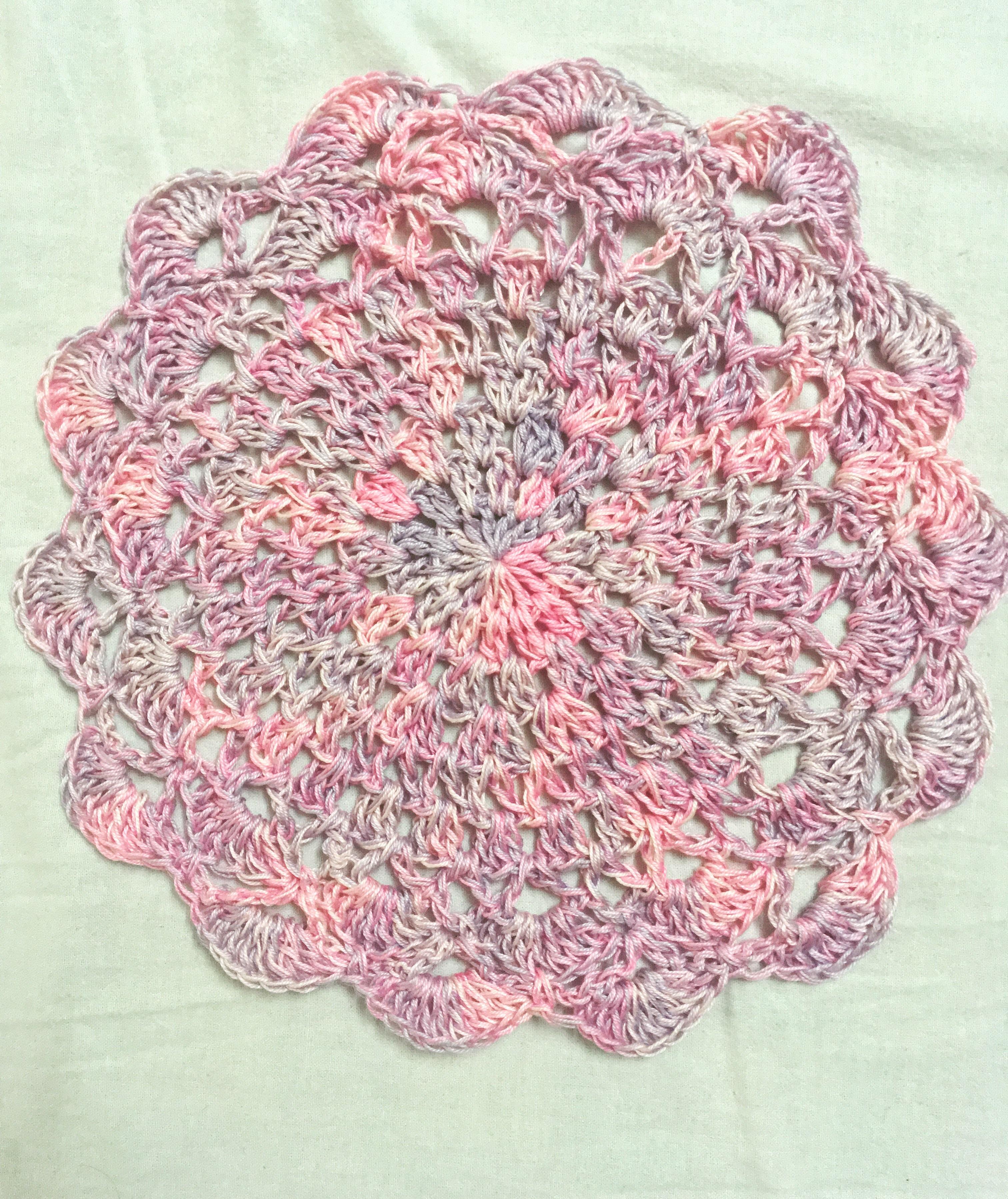 First time tried a mandala with variegated yarn! r/crochet