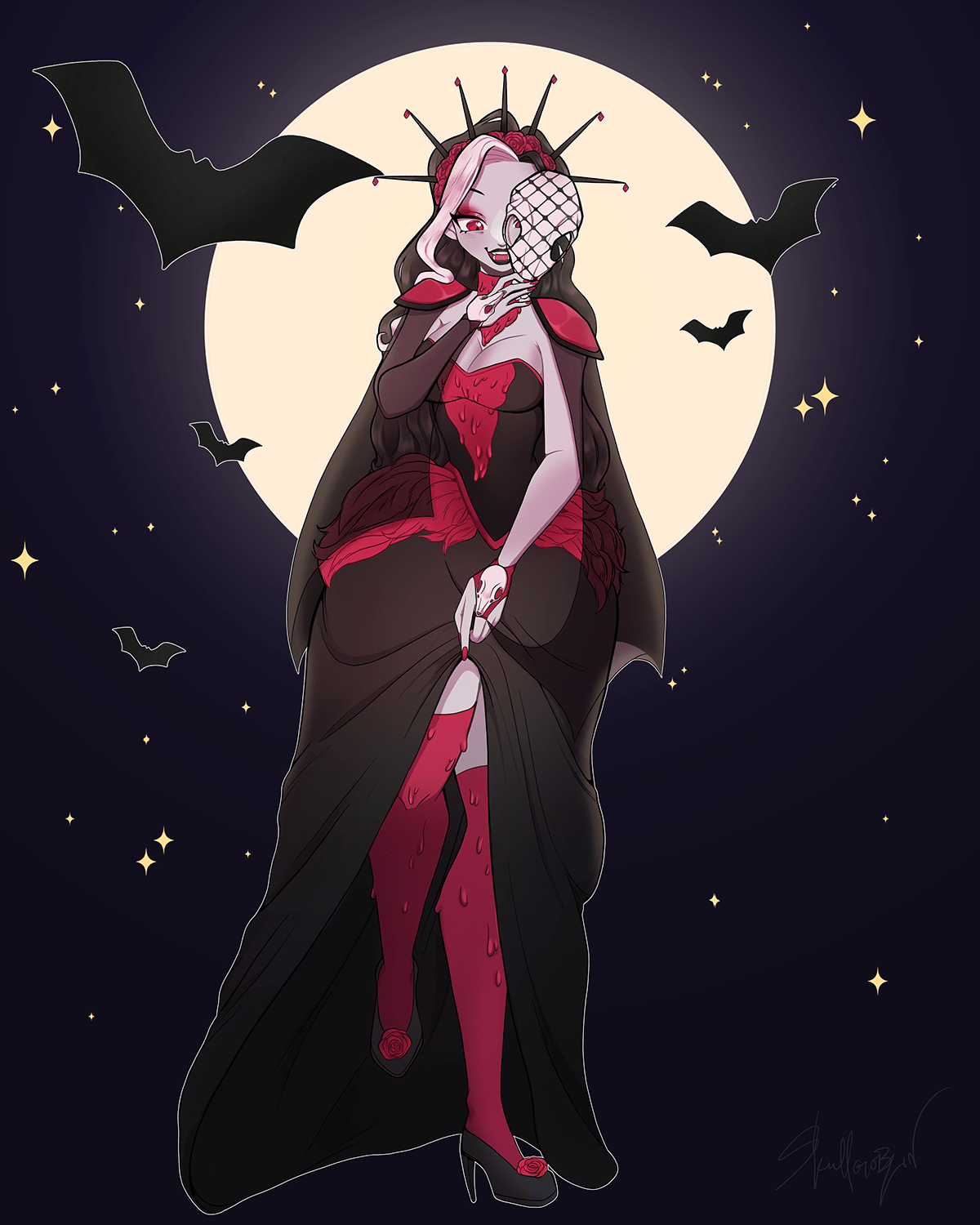 [OC][ART] Has fun drawing this vampire dnd character! r/DnD