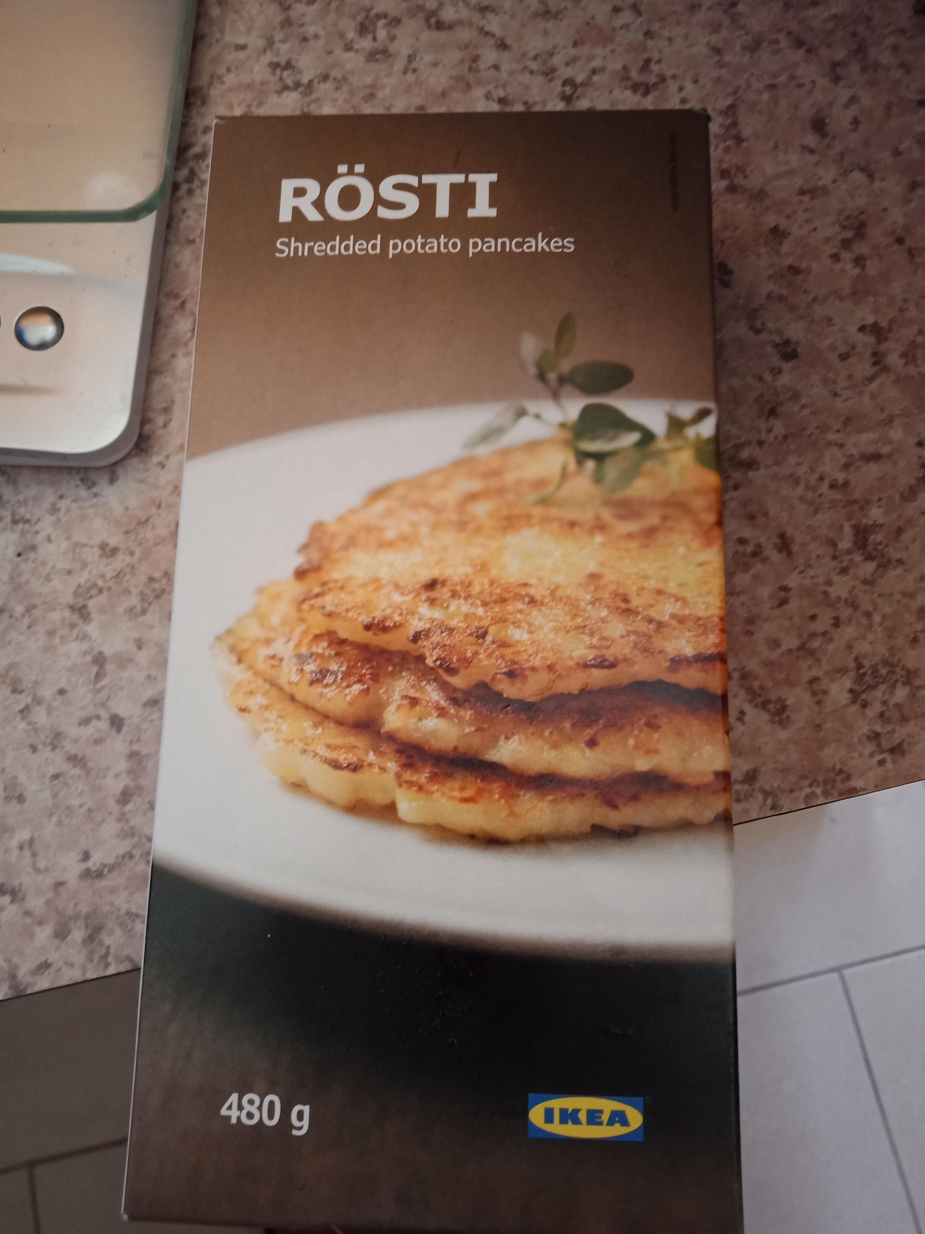 Got this from Ikea along with the meatballs! Two potato pancakes for