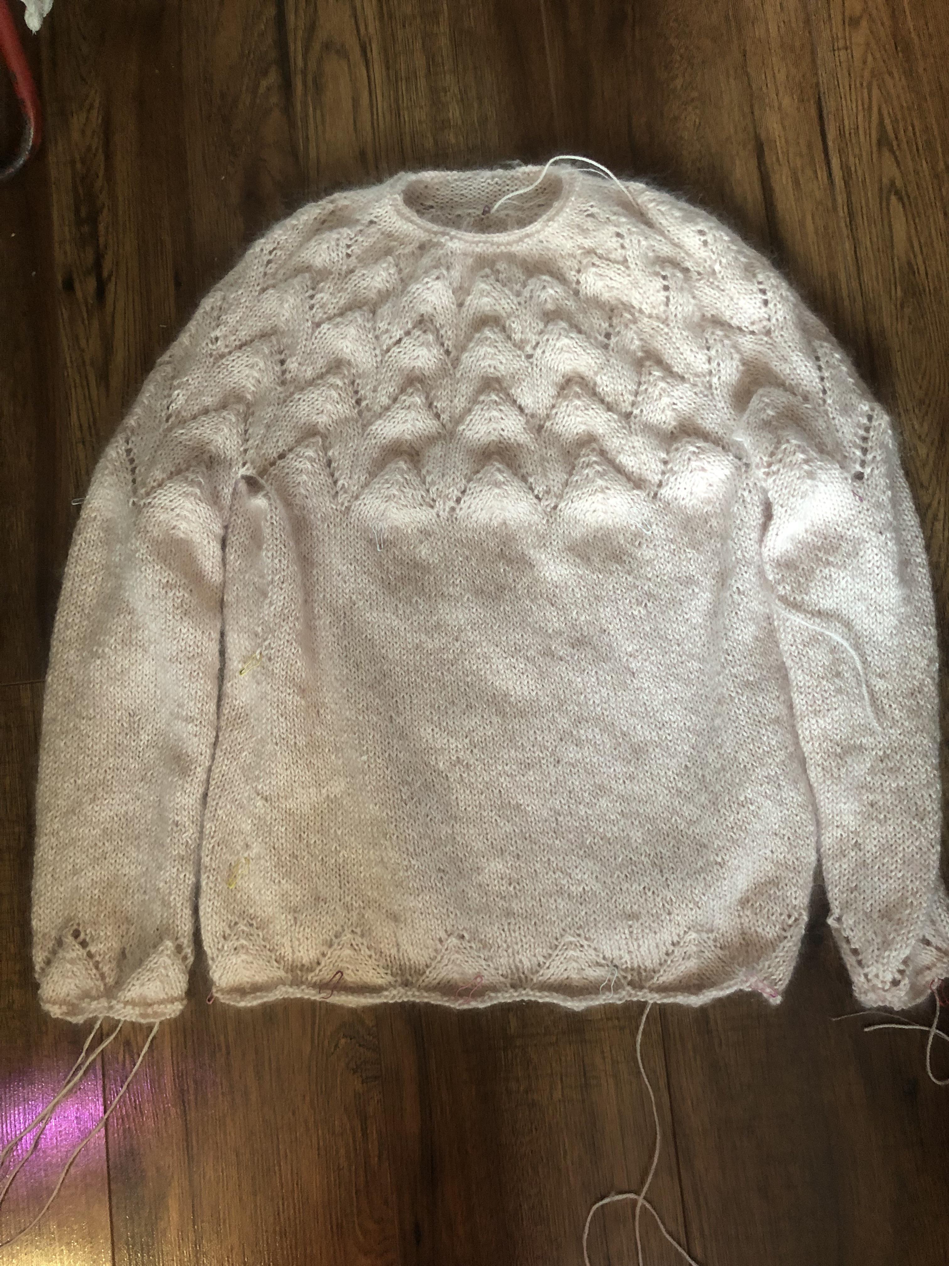 Help needed! I’ve just finished (and bind off) my first sweater and… the neckline is too tight