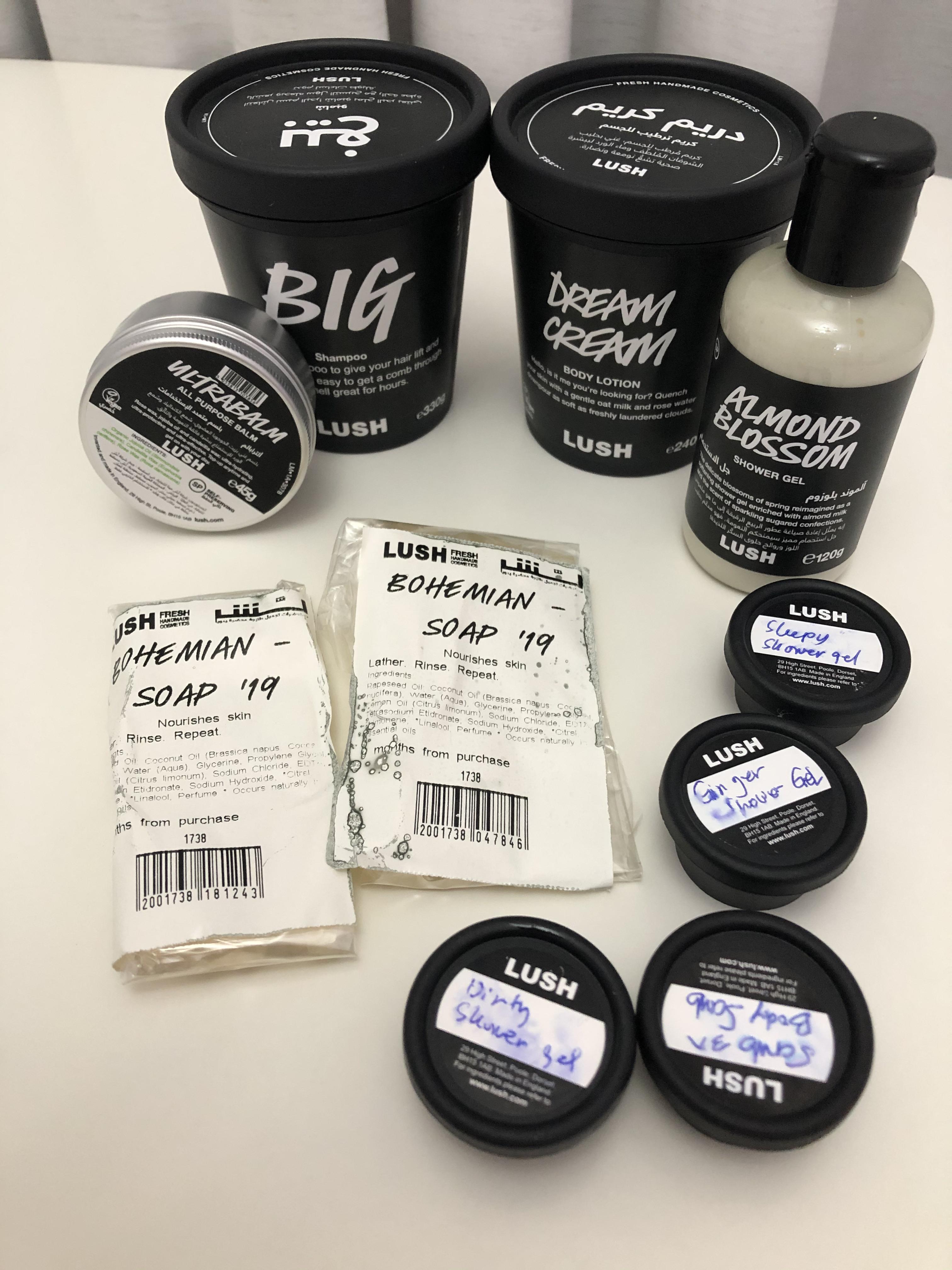 My first haul and second time ordering from lush online! r/LushCosmetics