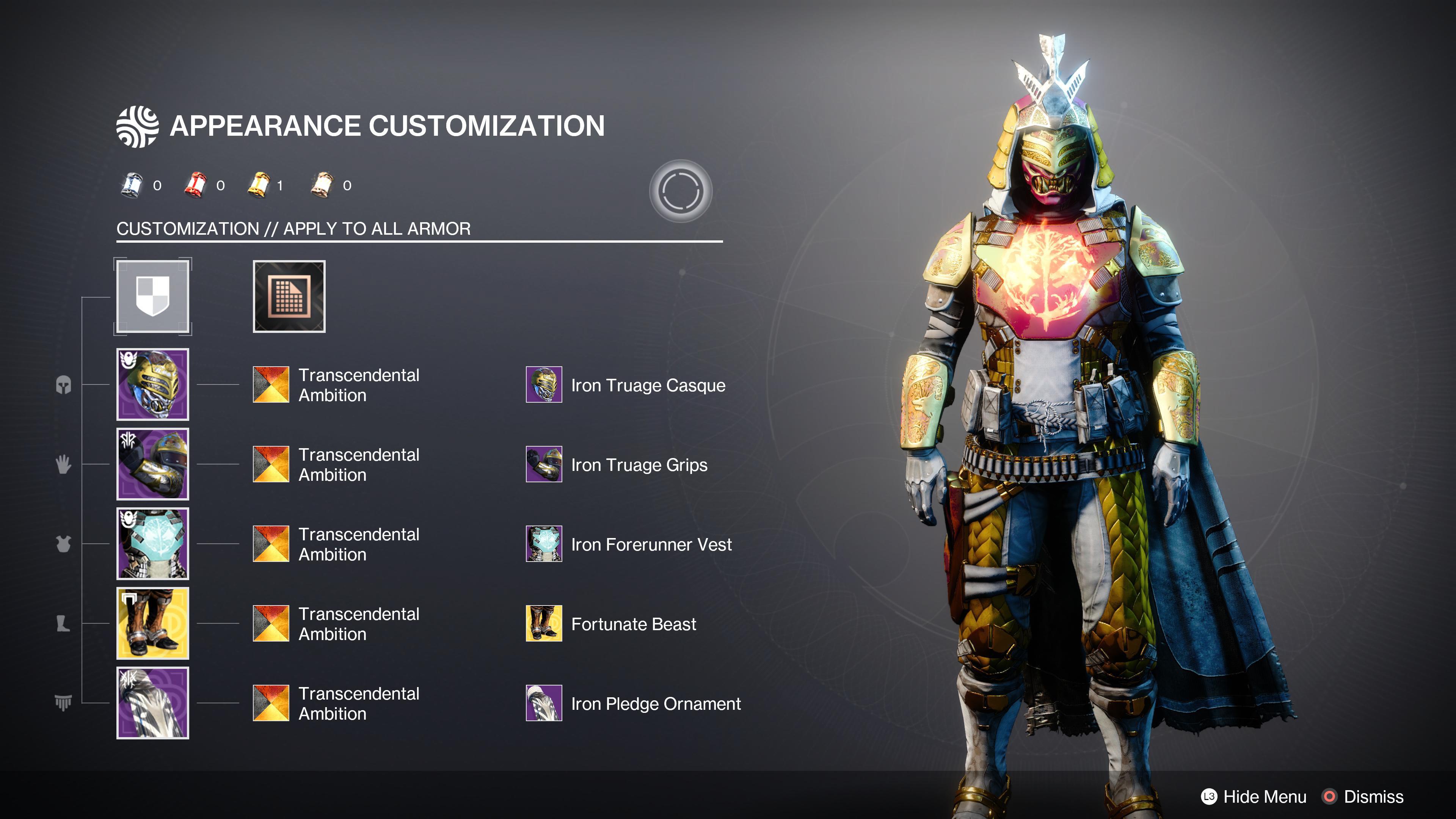 Samurai Iron Banner Set r/DestinyFashion