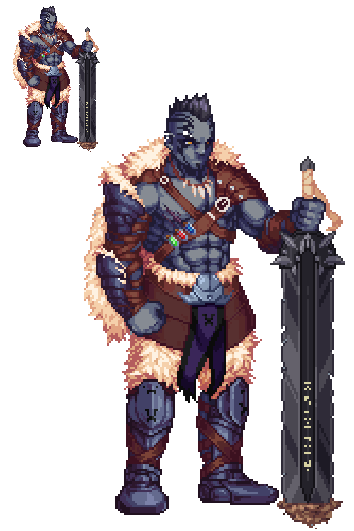 [OC][CC]Goliath Barbarian! PixelArt