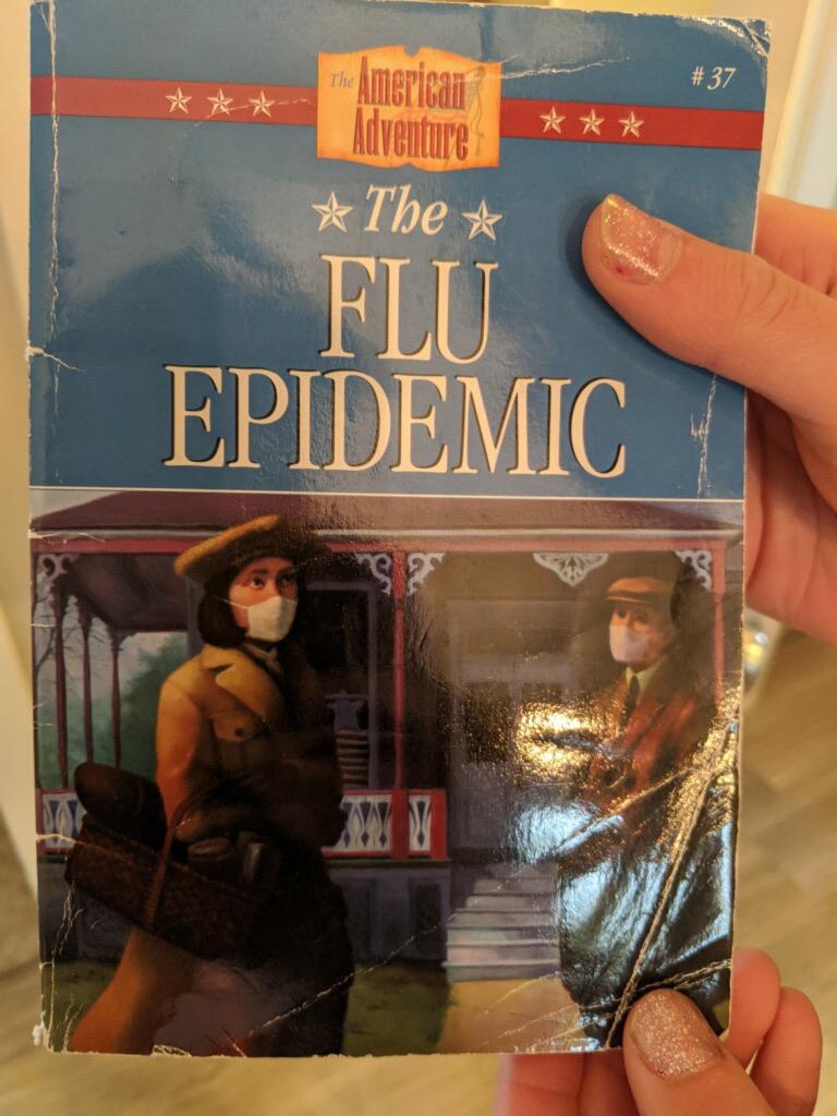 My mom found this in the basement today. The Spanish Flu was a quaint