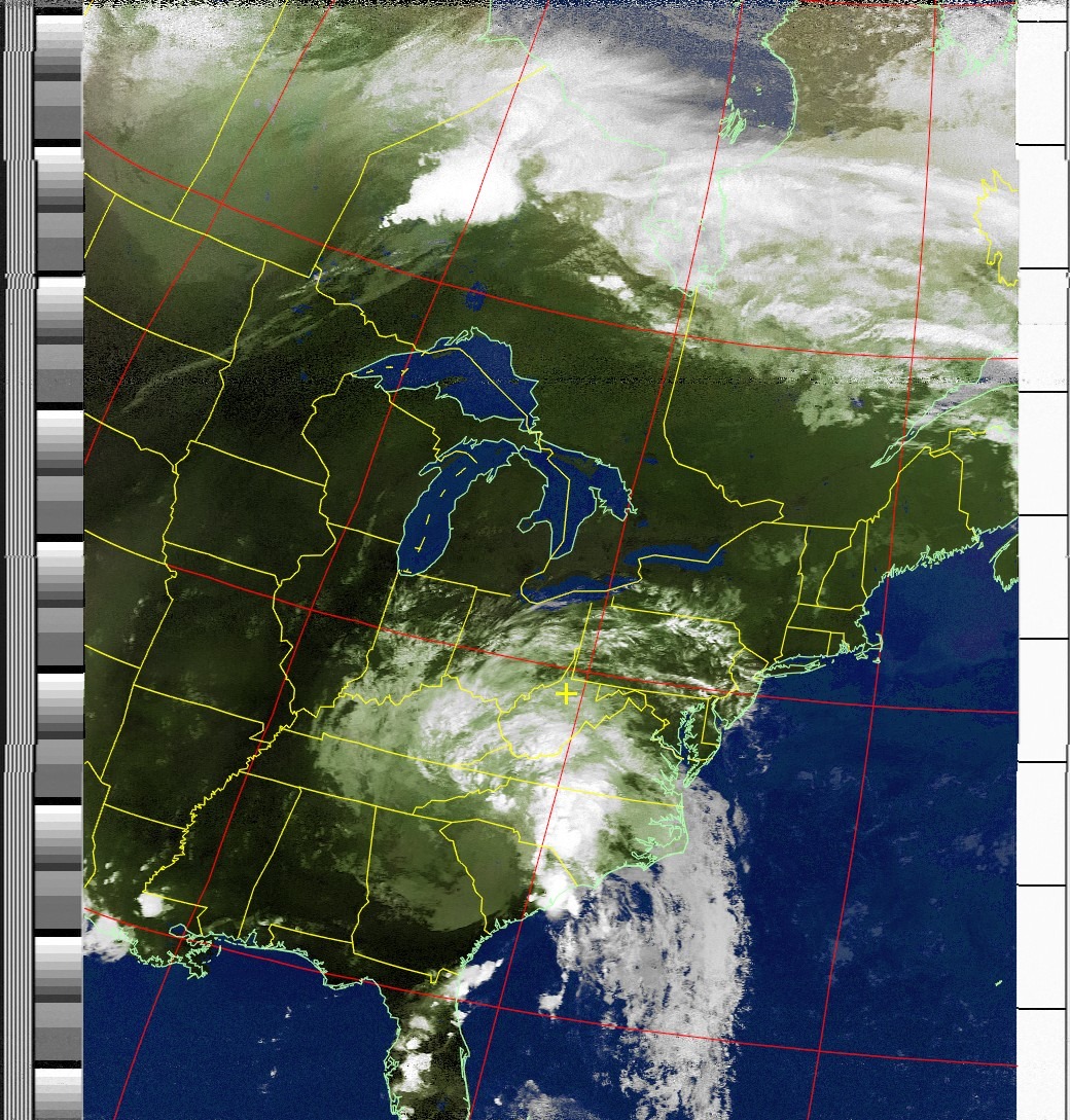 NOAA 15 showing the remains of hurricane Florence from WV r/RTLSDR