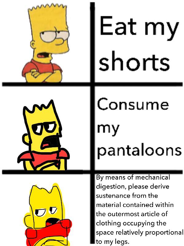 Eat pant r/IncreasinglyVerbose