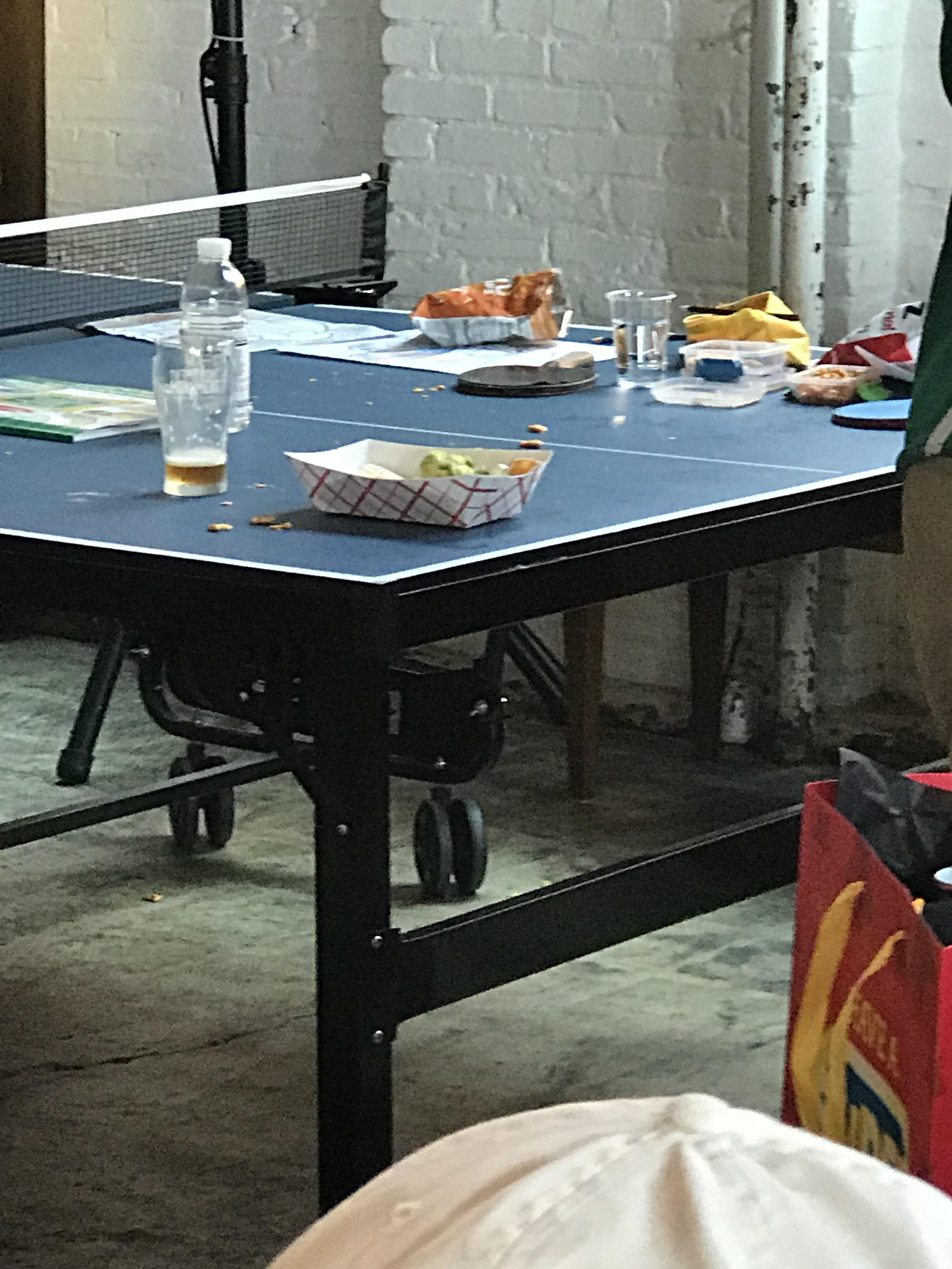 Bogarting the ping pong table at the brewery r/mildlyinfuriating