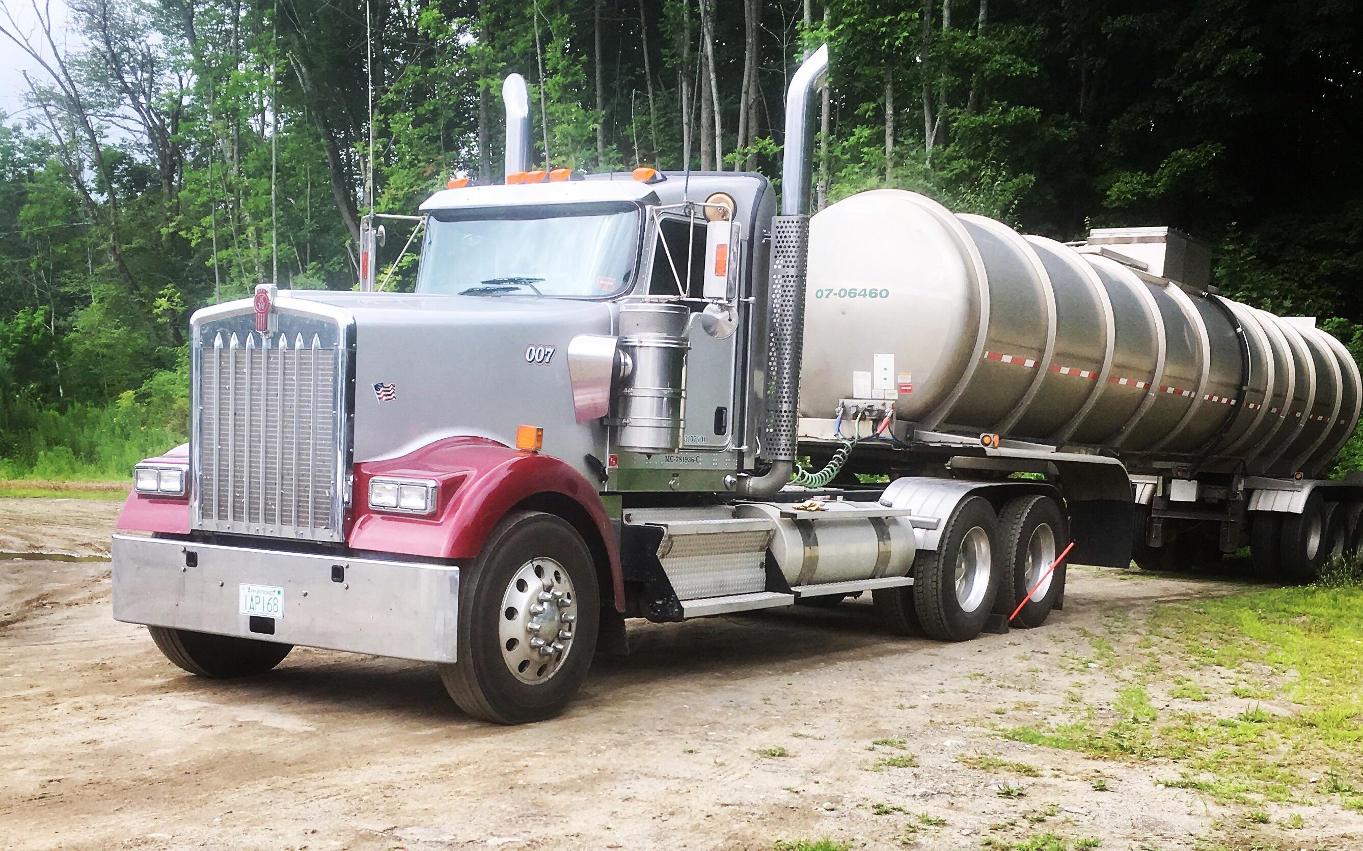 Finally in my own bed every day.. hauling tanker in rural Maine sure