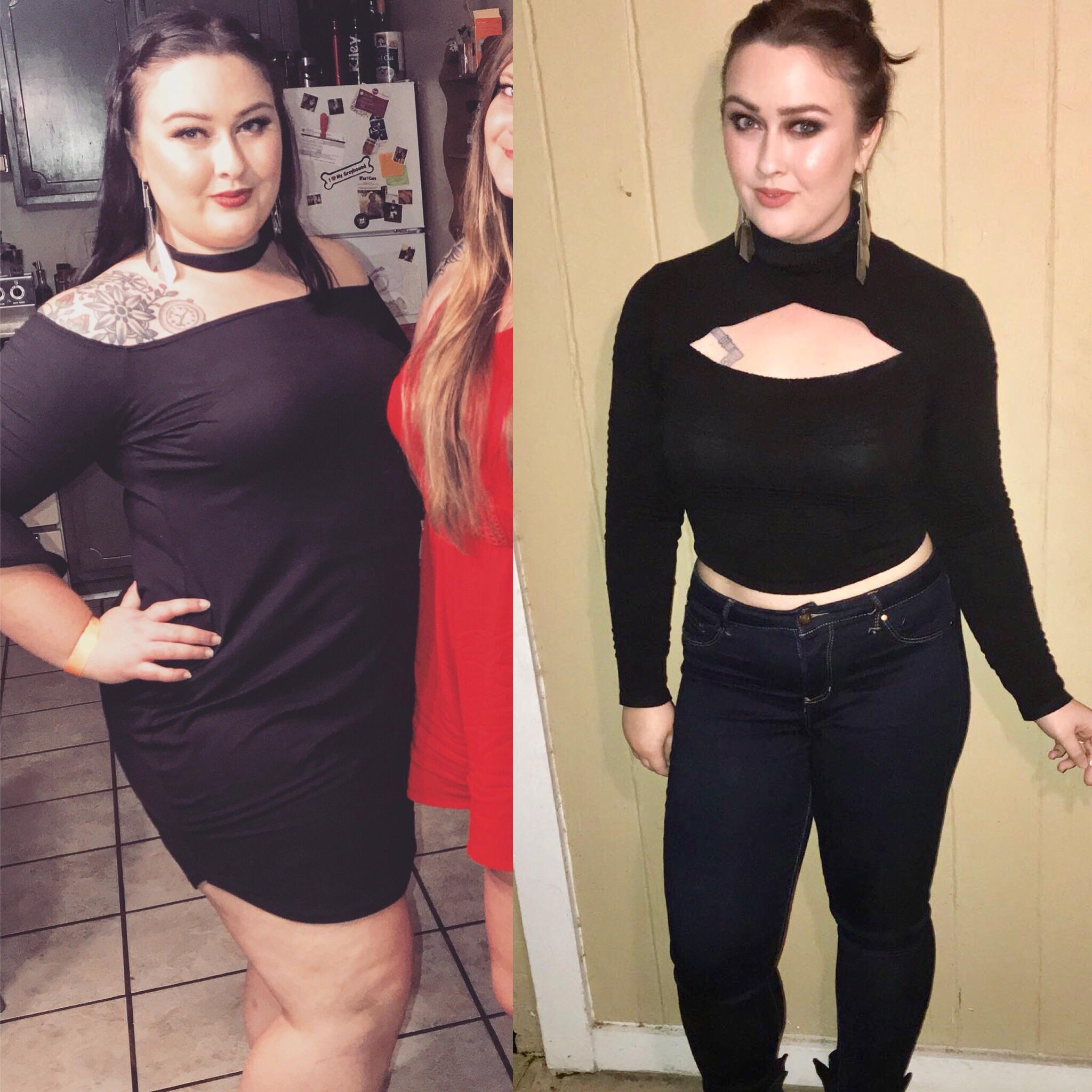F/25/5’3” [230 > 175 = 55 lbs] (About 6 months) It’s the pictures