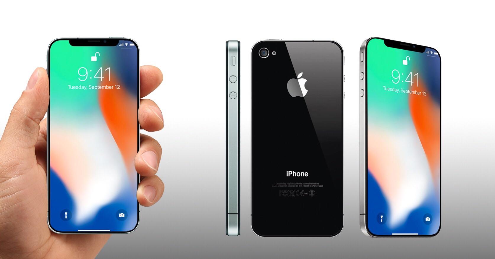 Design from iPhone 4, dimensions from iPhone 5 and screen from iPhone X