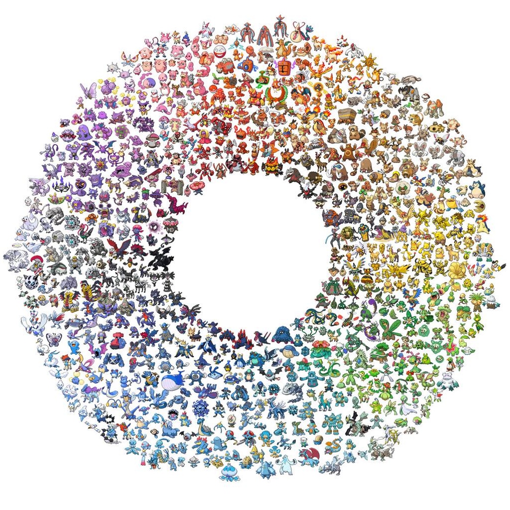 Pokemon Color Wheel r/gaming