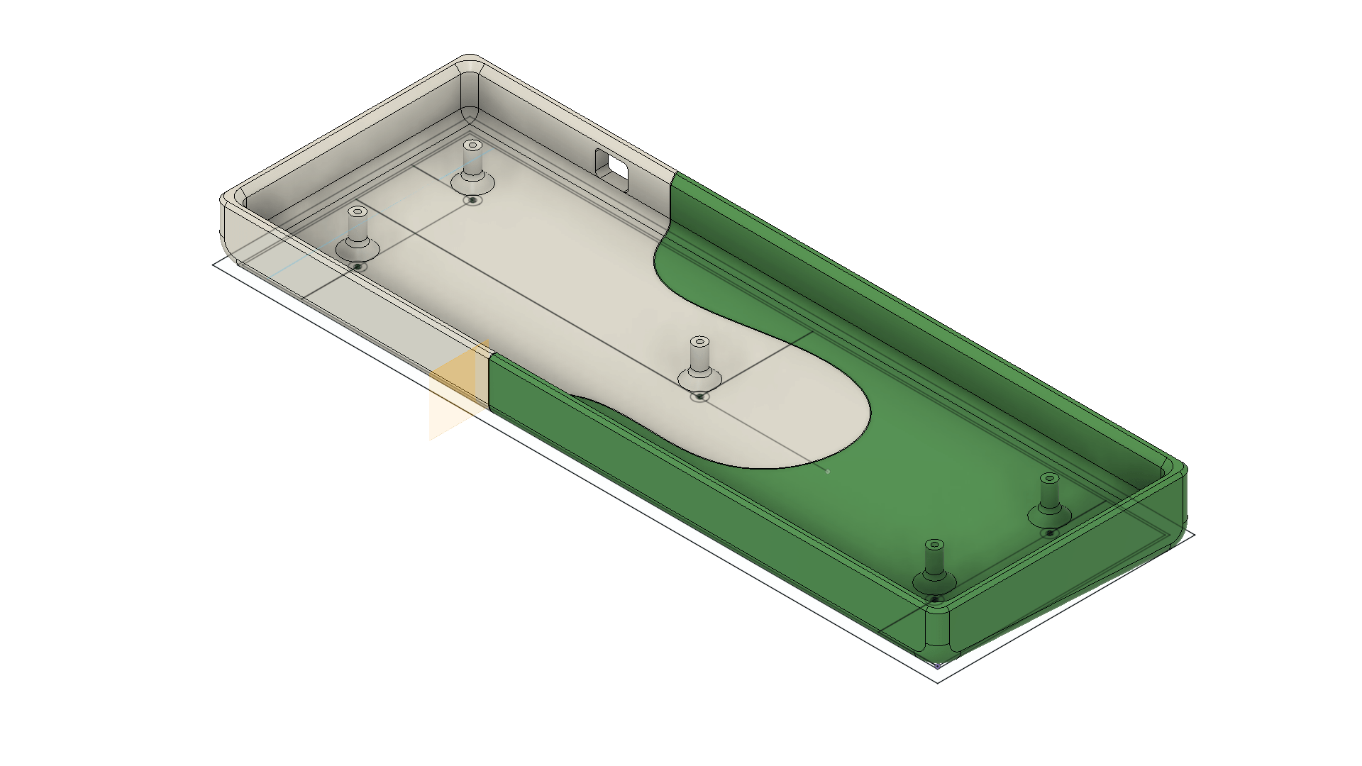 Contra Keyboard custom case f3d file in comments MechanicalKeyboards