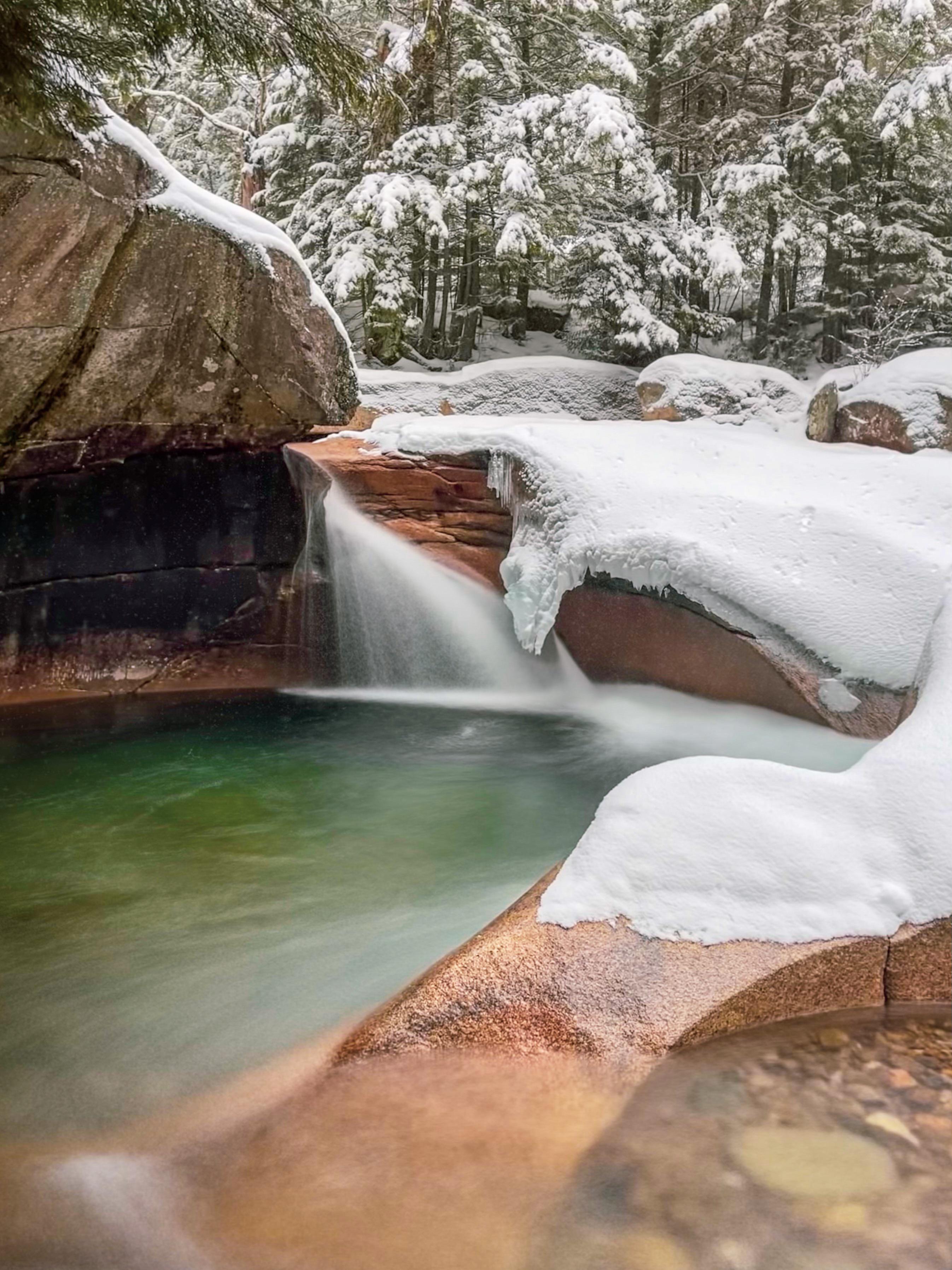 The Basin in Franconia Notch State Park r/newhampshire