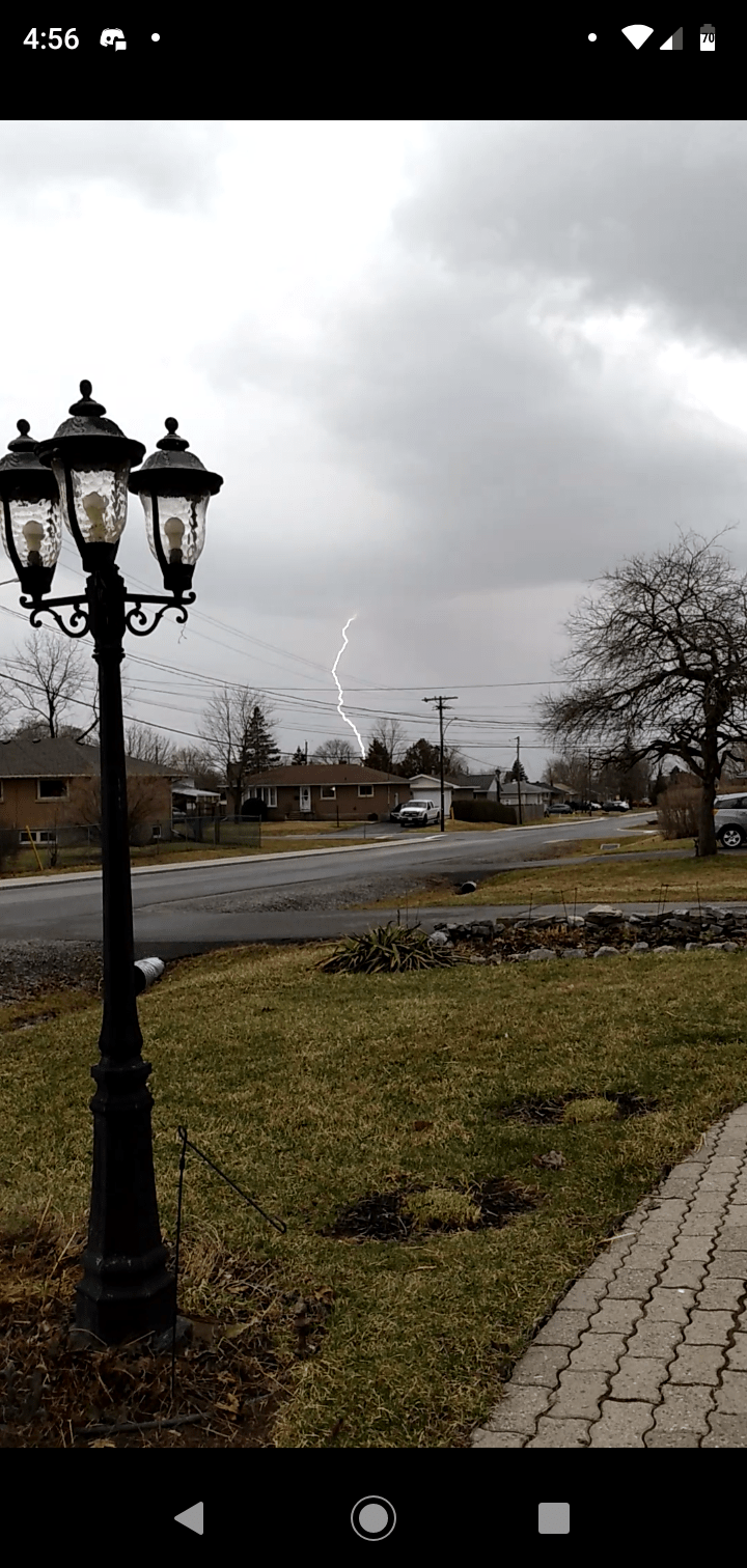 CloudtoGround Lightning Strike in Amherstview, Ontario, Canada