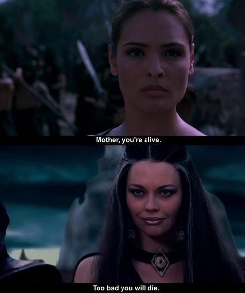 The only dialogue exchange I want to see between Kitana and Sindel r