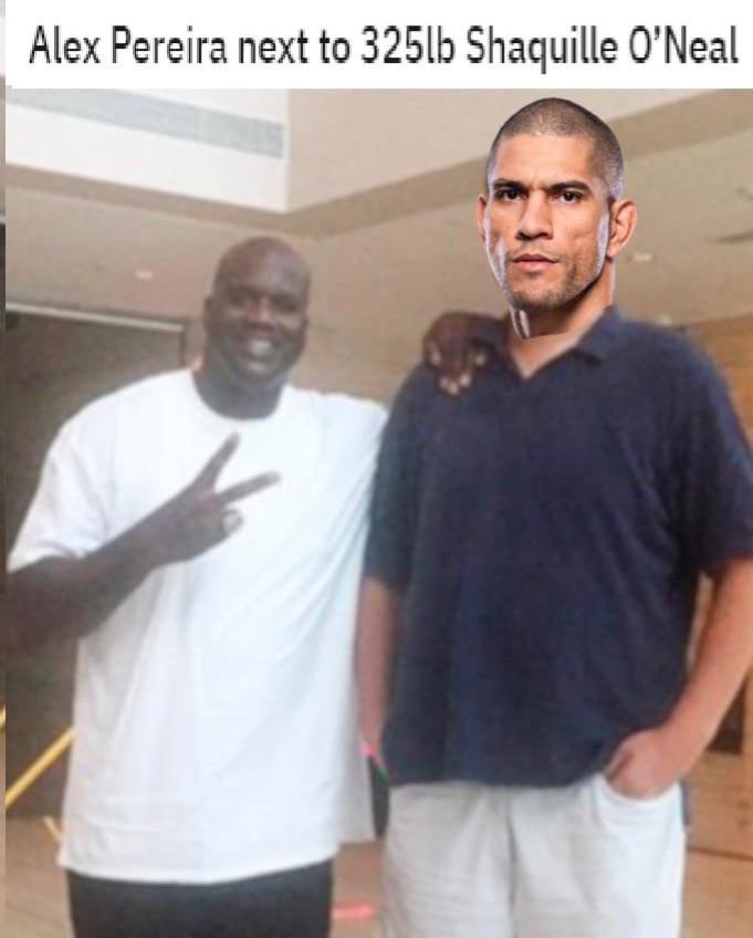 Alex Pereira is freakishly large for the Middleweight division r/mmamemes