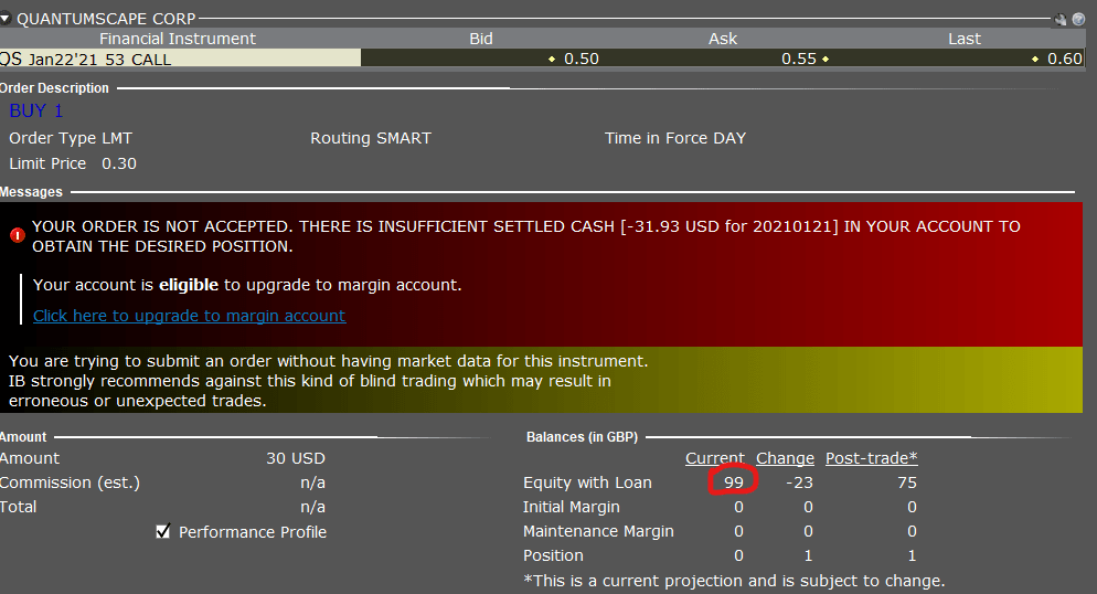Not enough settled cash? what does this mean r/interactivebrokers