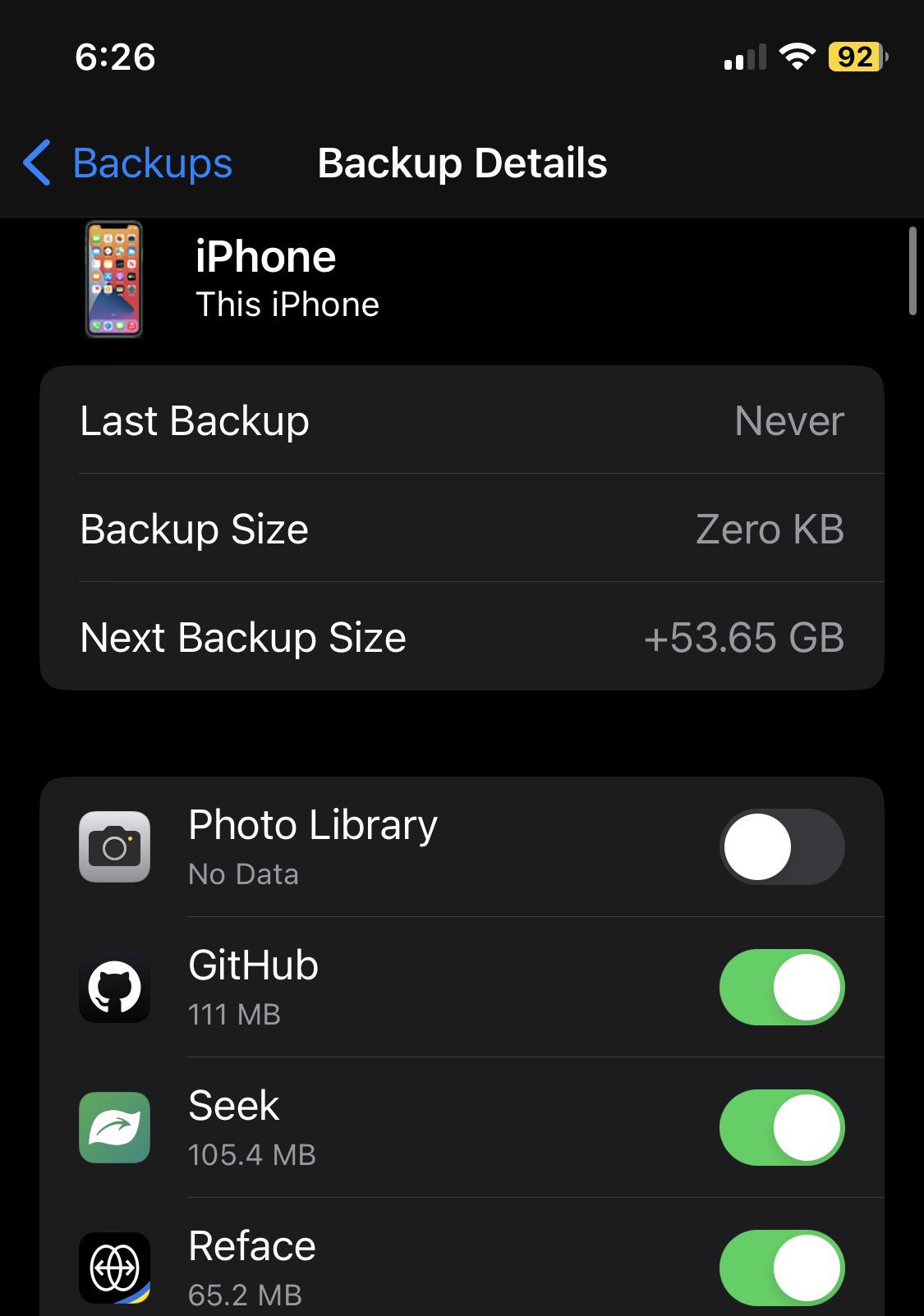 Can someone help me determine why my device backup is so large? r/iphone