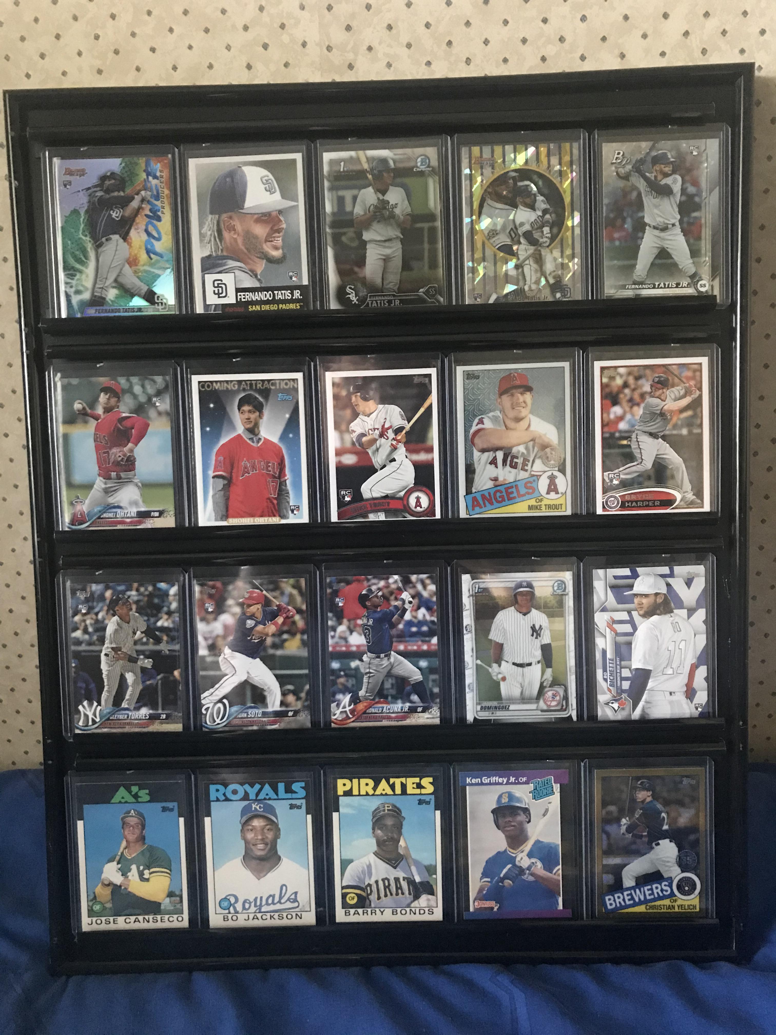 These sports card displays are buy one get one free at Michaels in