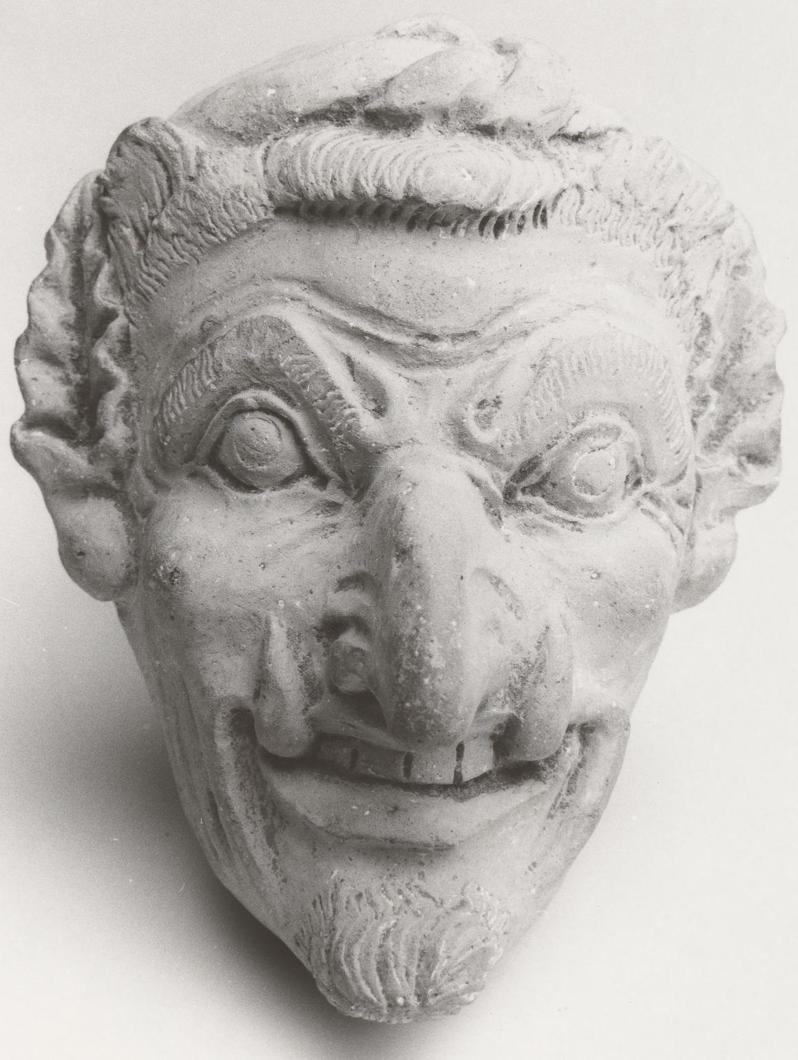 Etruscan Terracotta Charun head [Source Digital LIMC 33293; Museo