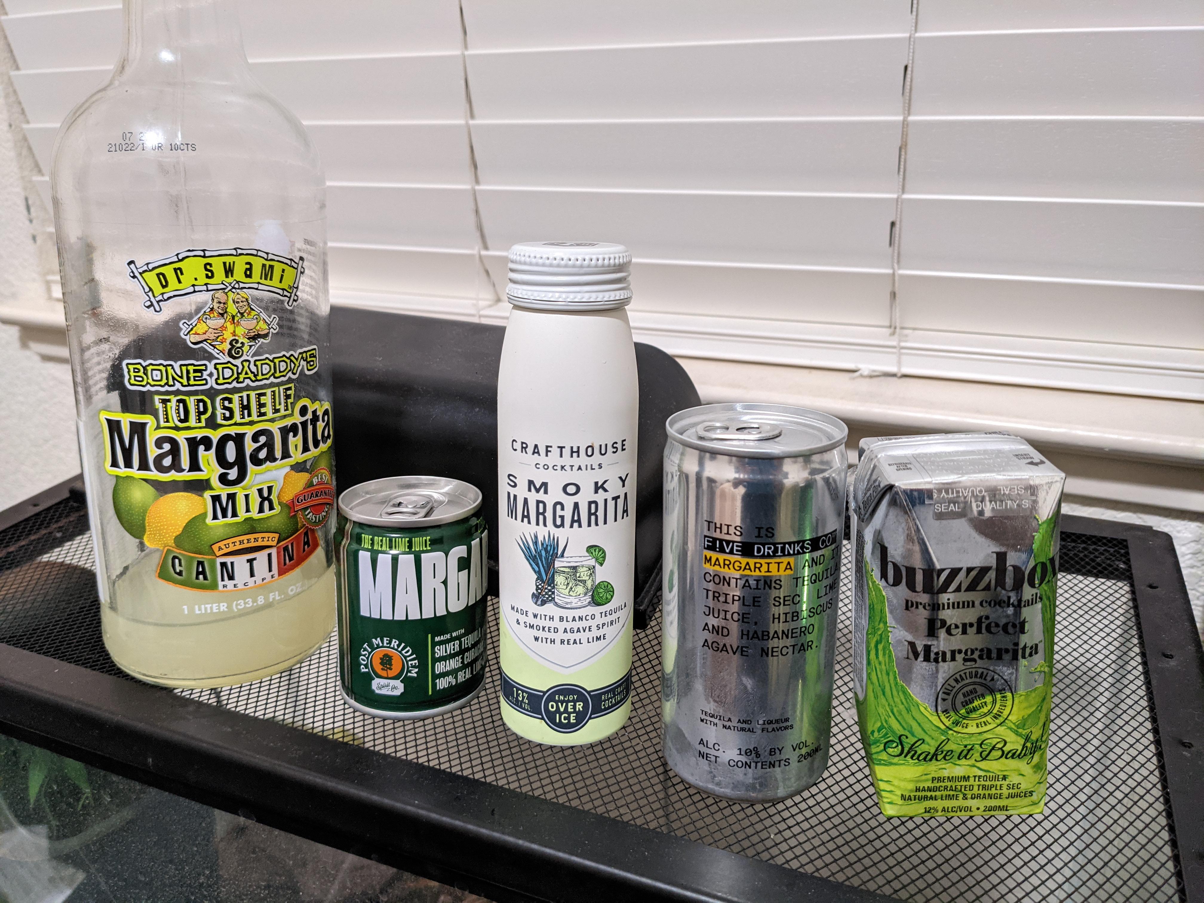 The Search for the Best Canned (Or Premade) Margarita Part 3!!!! r/tequila