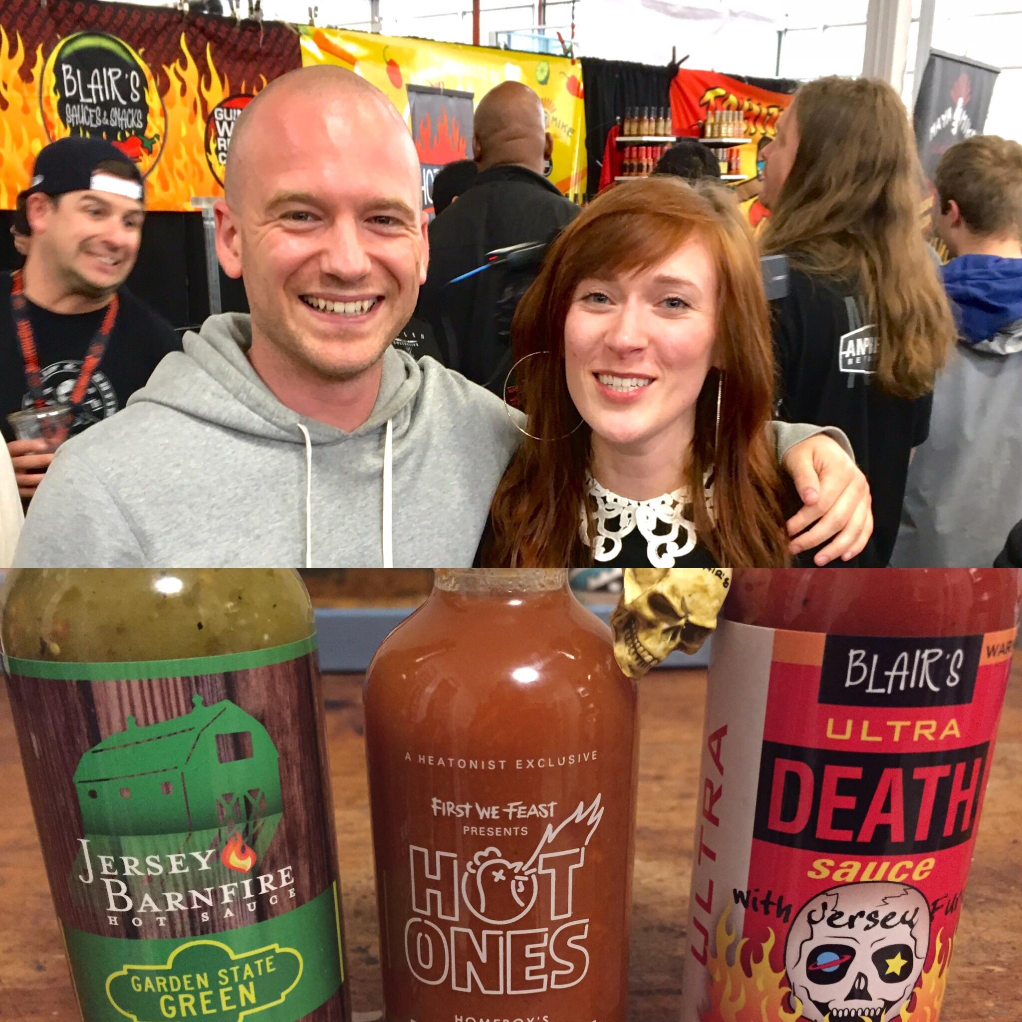 I met Sean Evans at the NYC Hot Sauce Expo; came home with Hot Ones