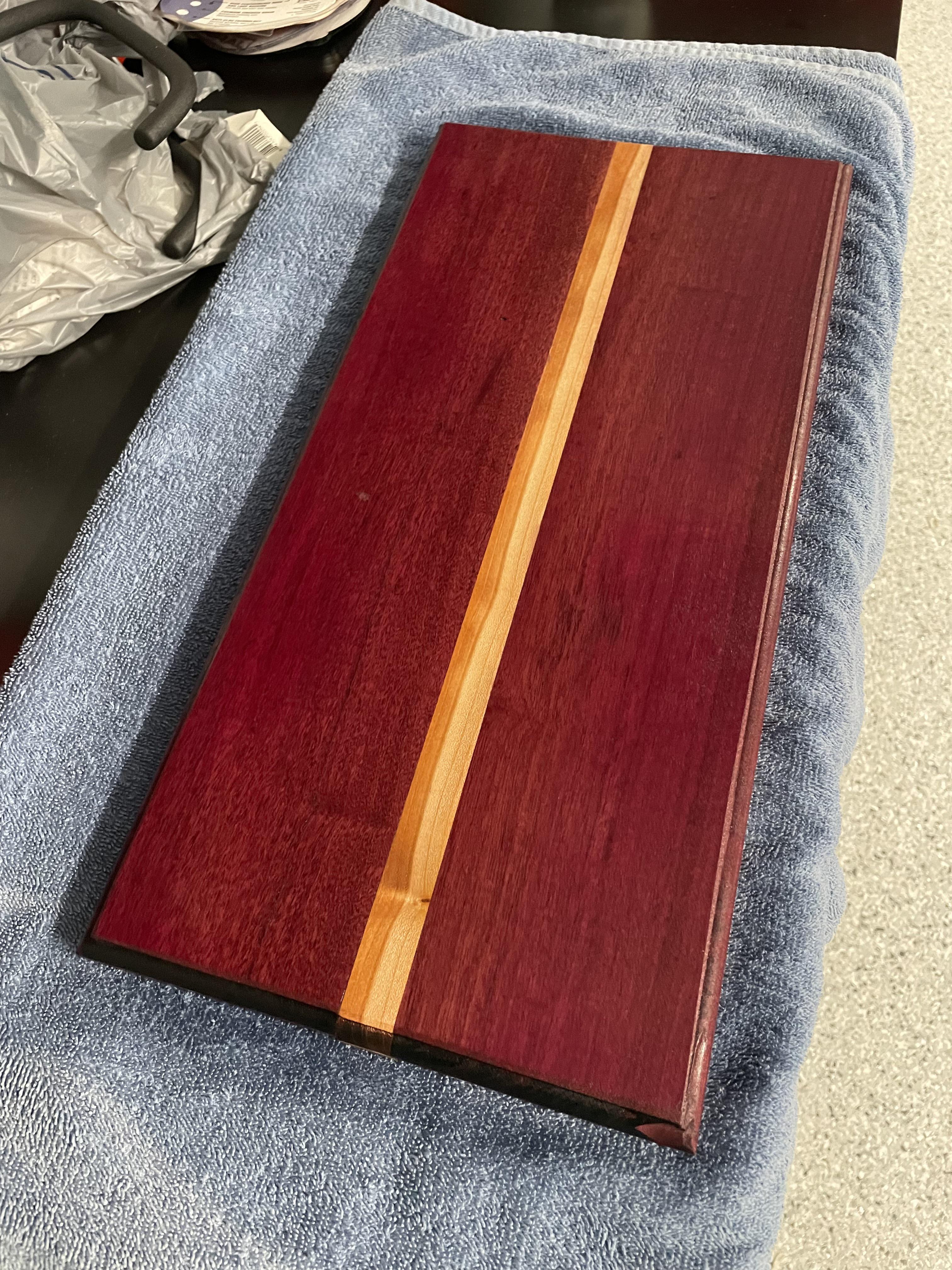 Inspired by this group to make a cutting board, first one ever r