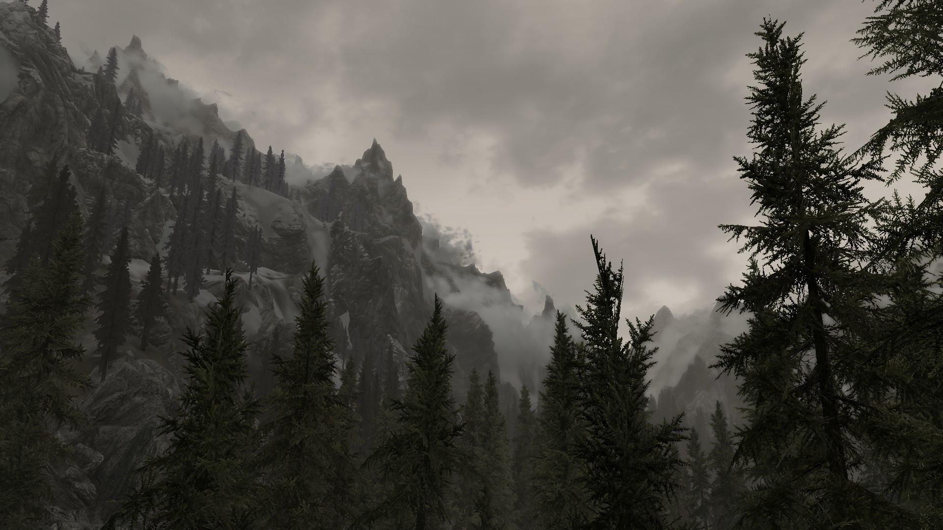Looking towards the Reach from Falkreath skyrim