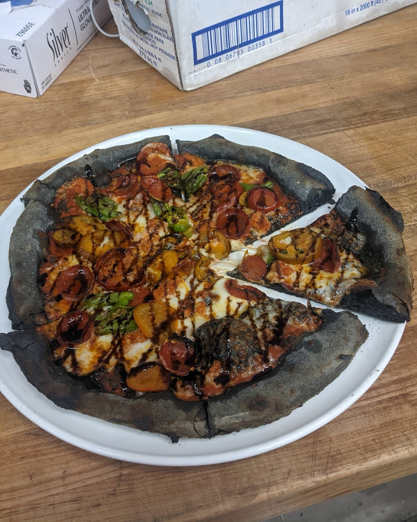 Activated charcoal neapolitan. r/Pizza