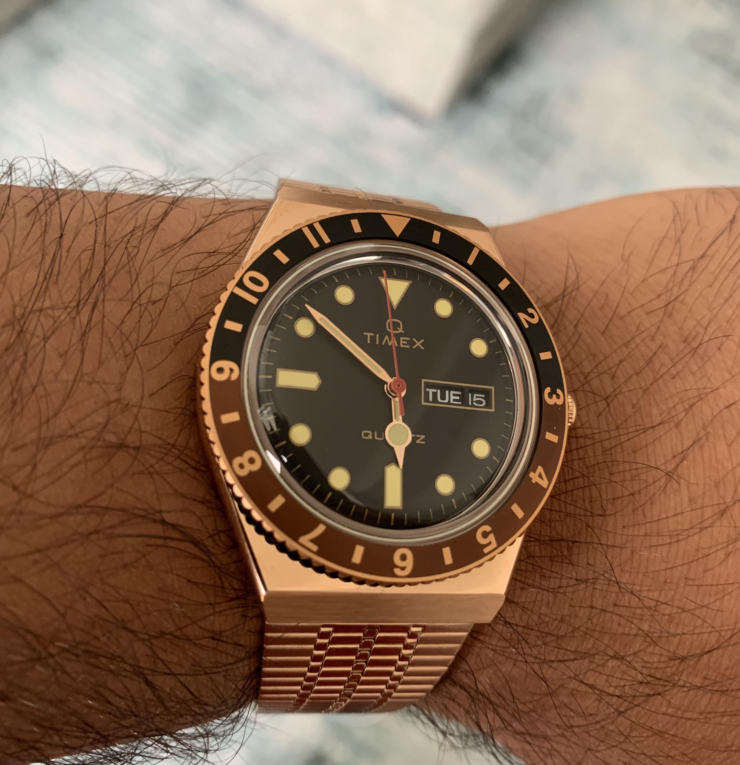 [Timex Q] Rose Gold/Root Beer Edition! r/Watches