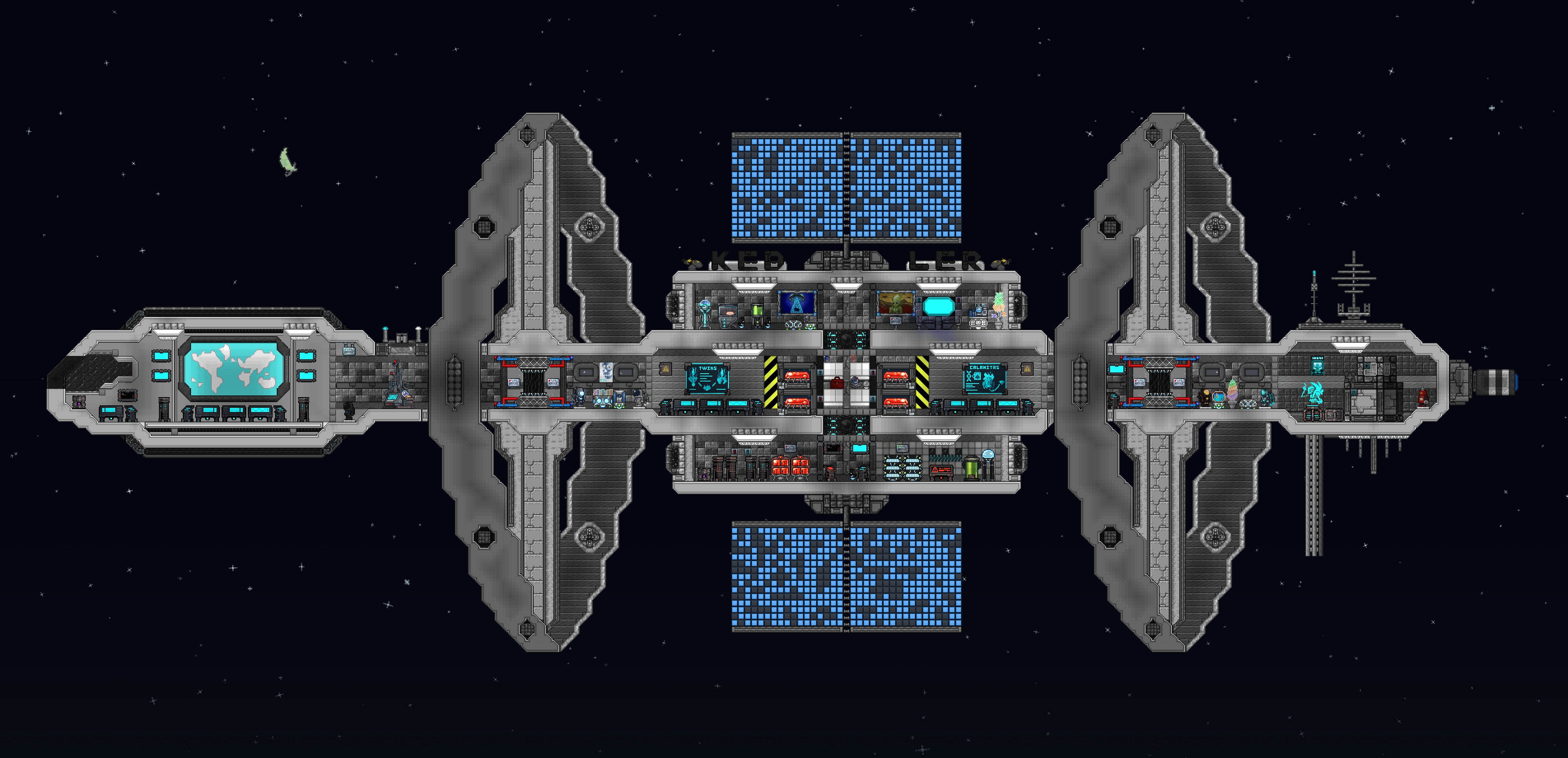 K.E.B.L.E.R space station r/Terraria