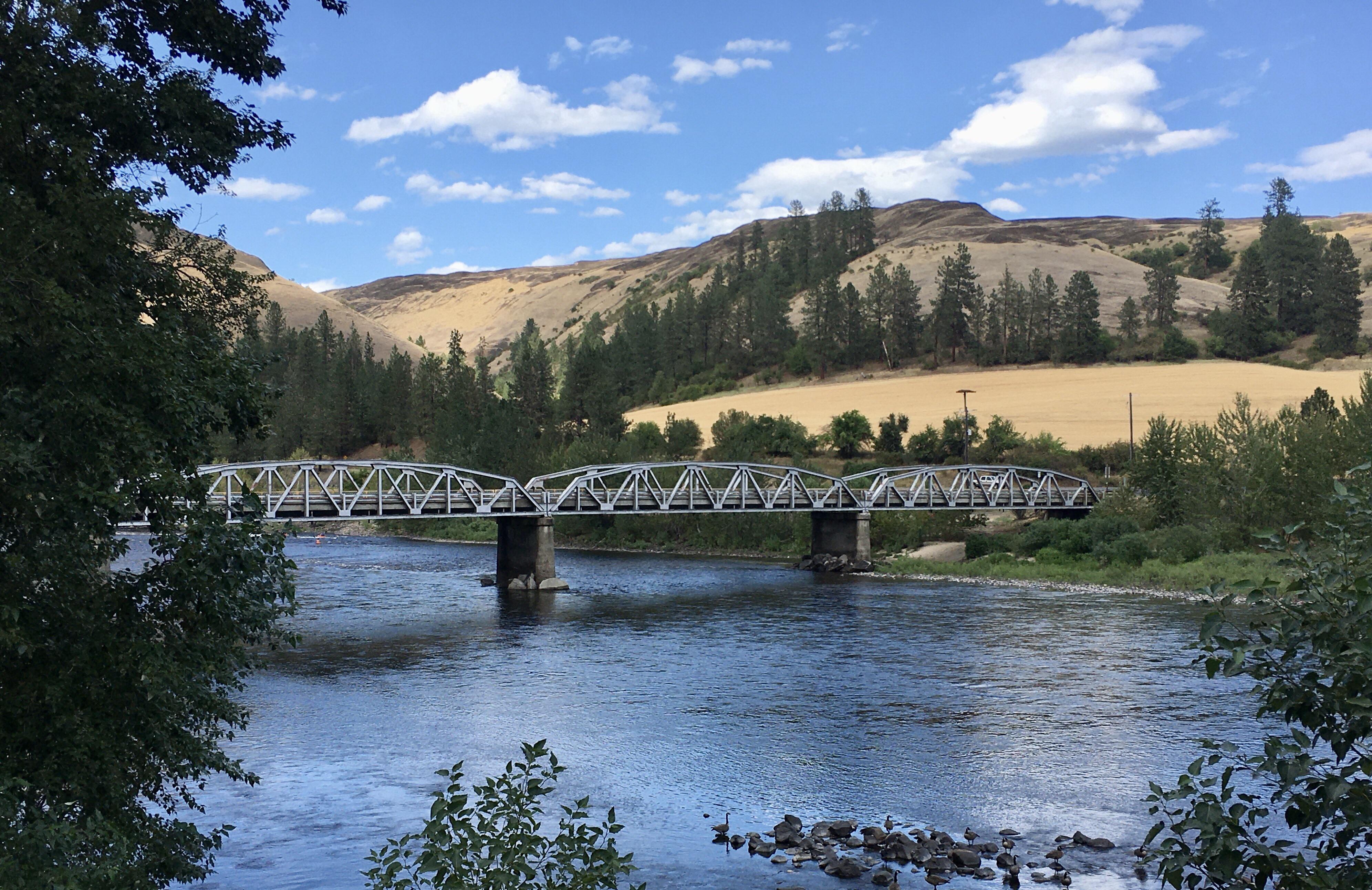 Unbelievably photogenic 85 year old bridge near Kooskia, Idaho, USA