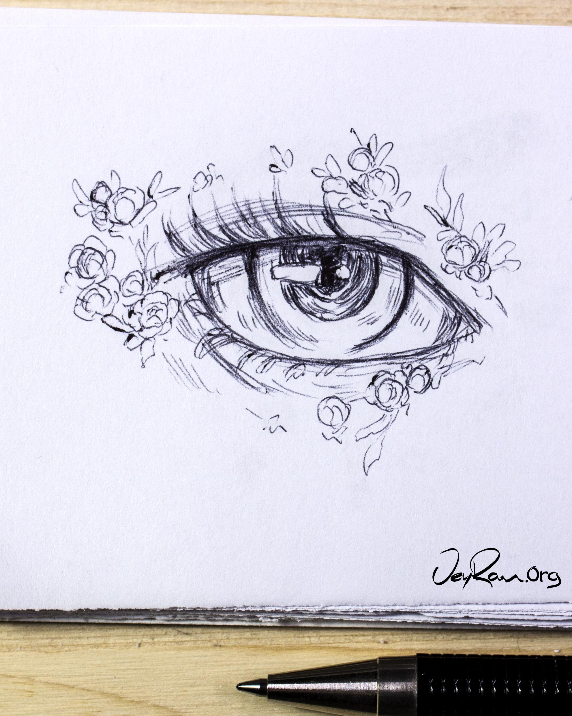 Ballpoint Pen Eye Drawing D been having fun drawing and decorating