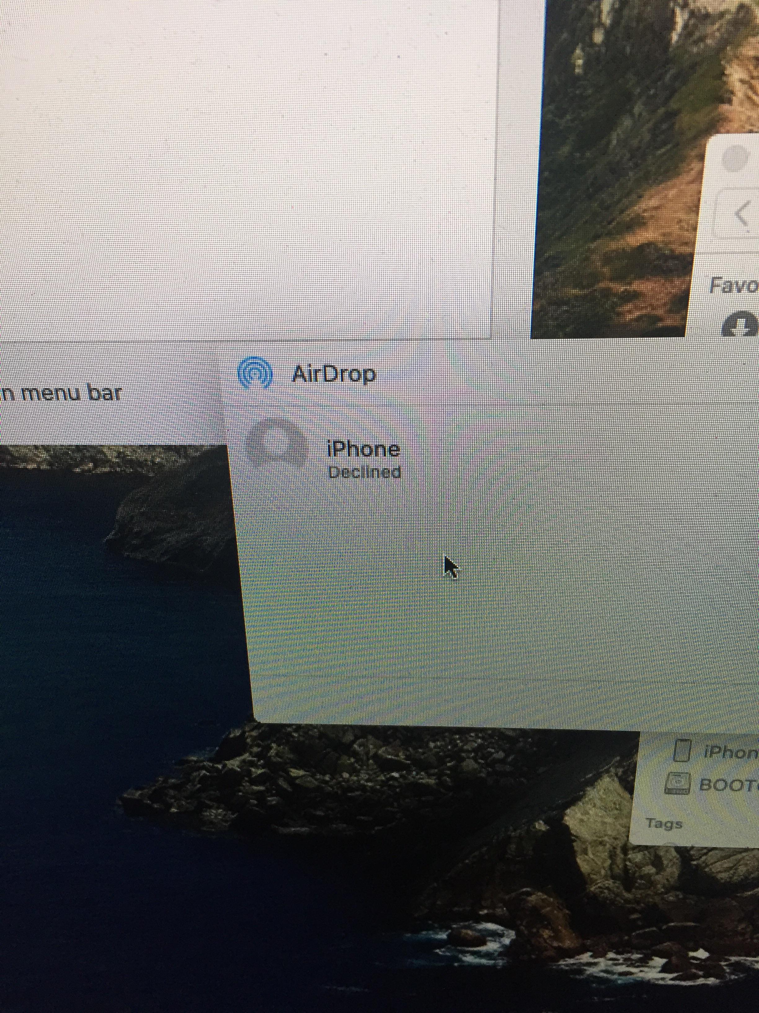 AirDrop declines after sending the Succession 1.3.8 file to locked