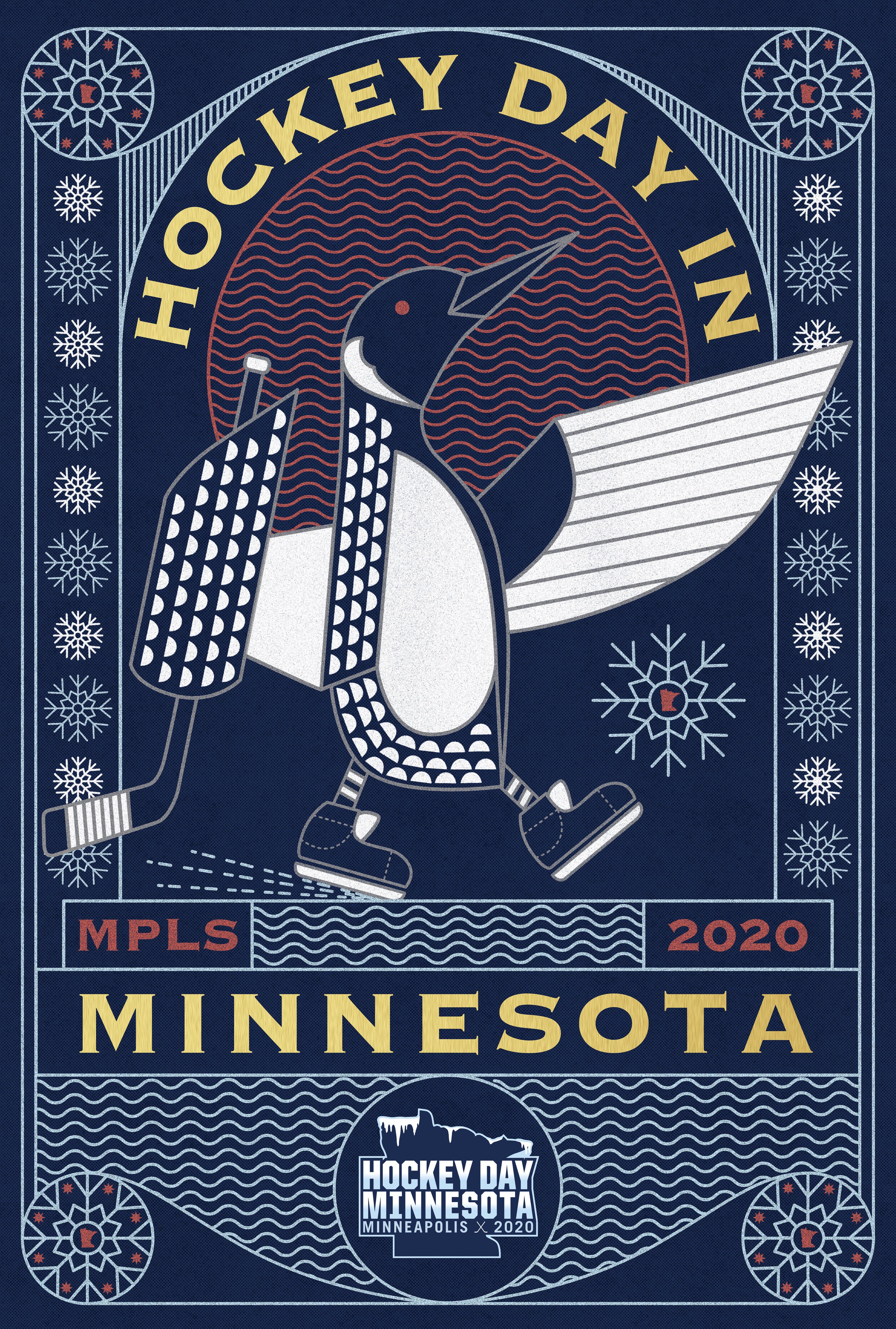 Poster I made for the hockey day in MN contest. r/wildhockey