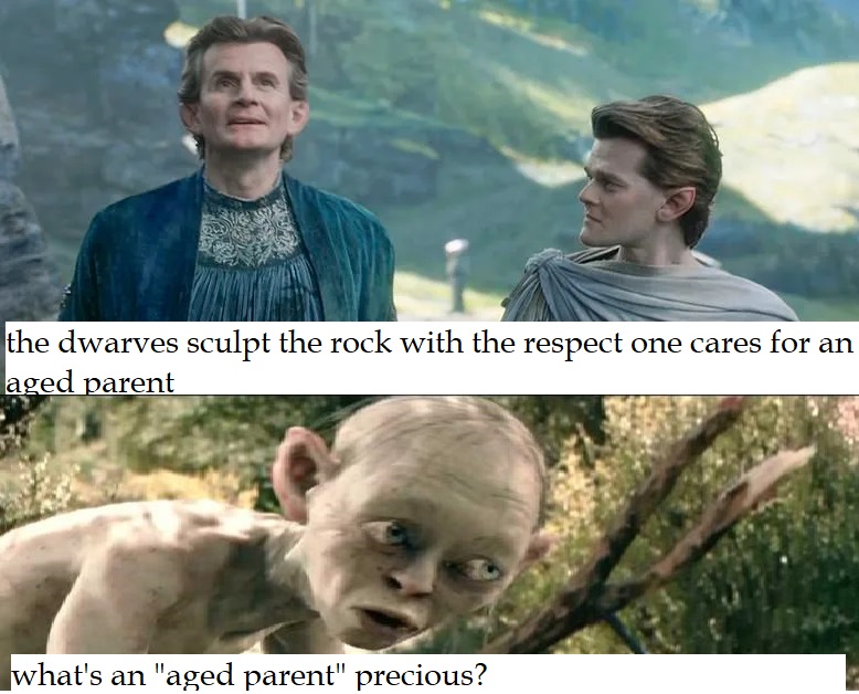 The writers kinda that elves are immortal and unaffected by old