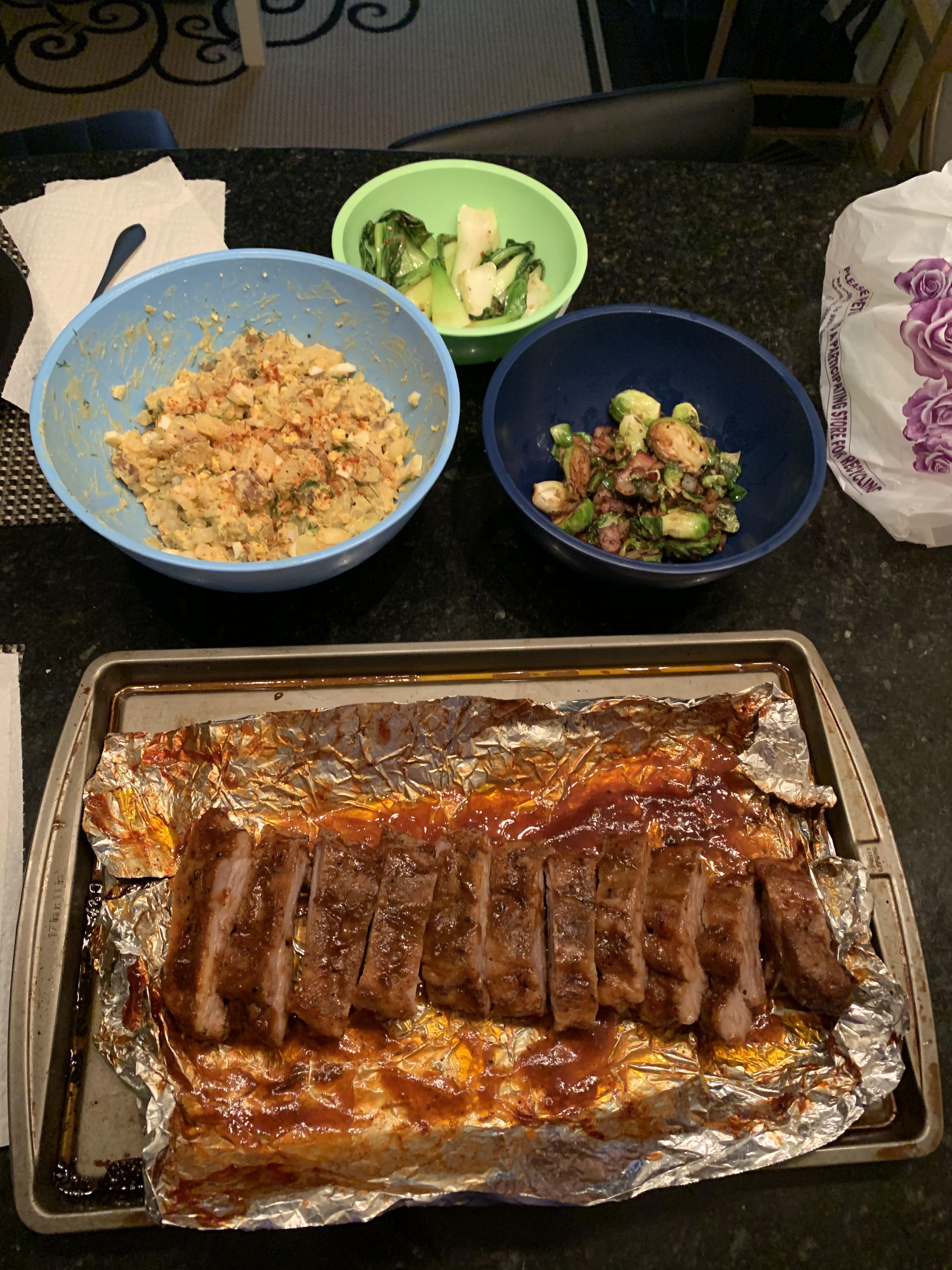 [Homemade] Rib Dinner r/food