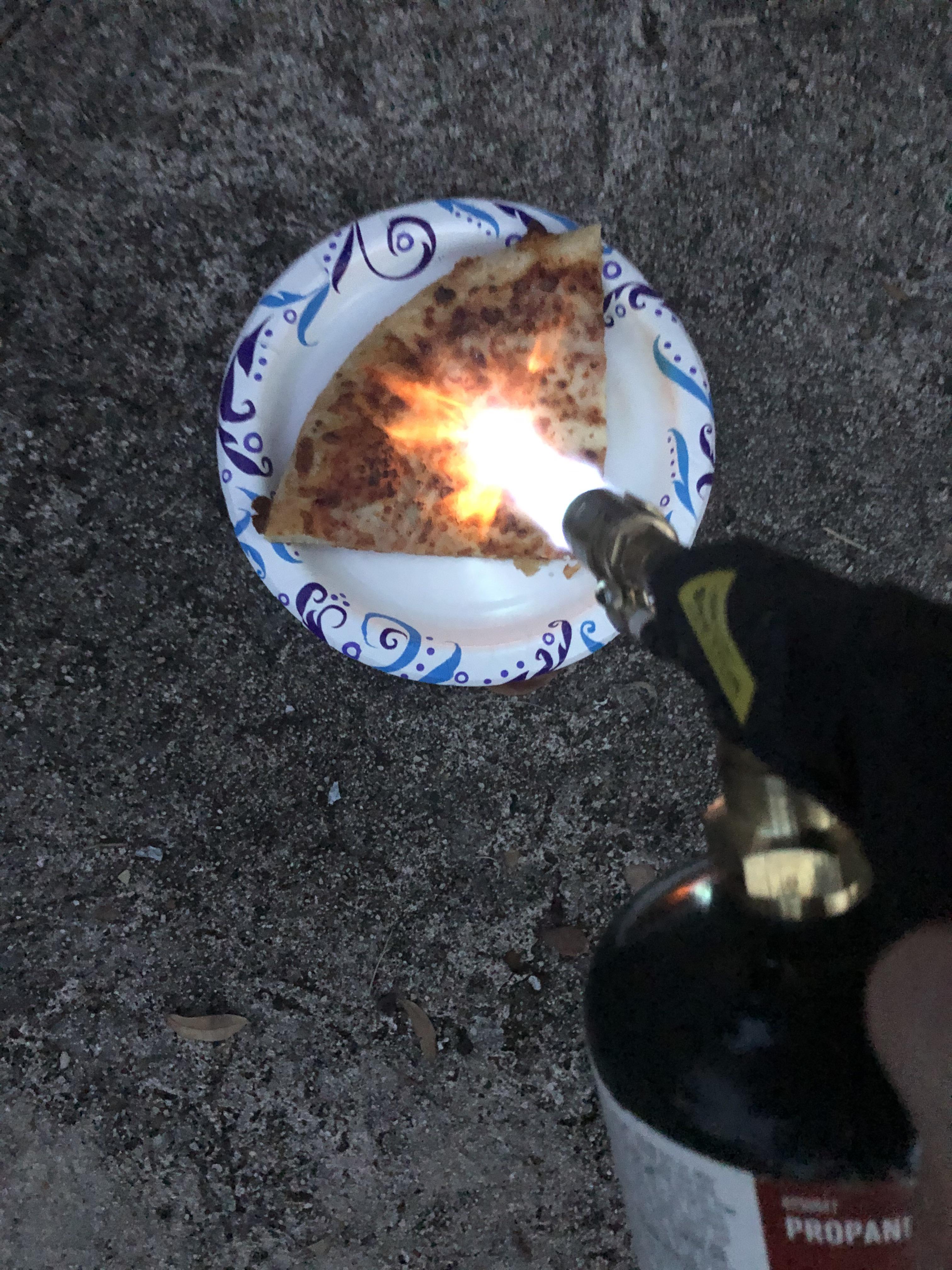 The power went out and I wanted pizza, but the microwave had no power