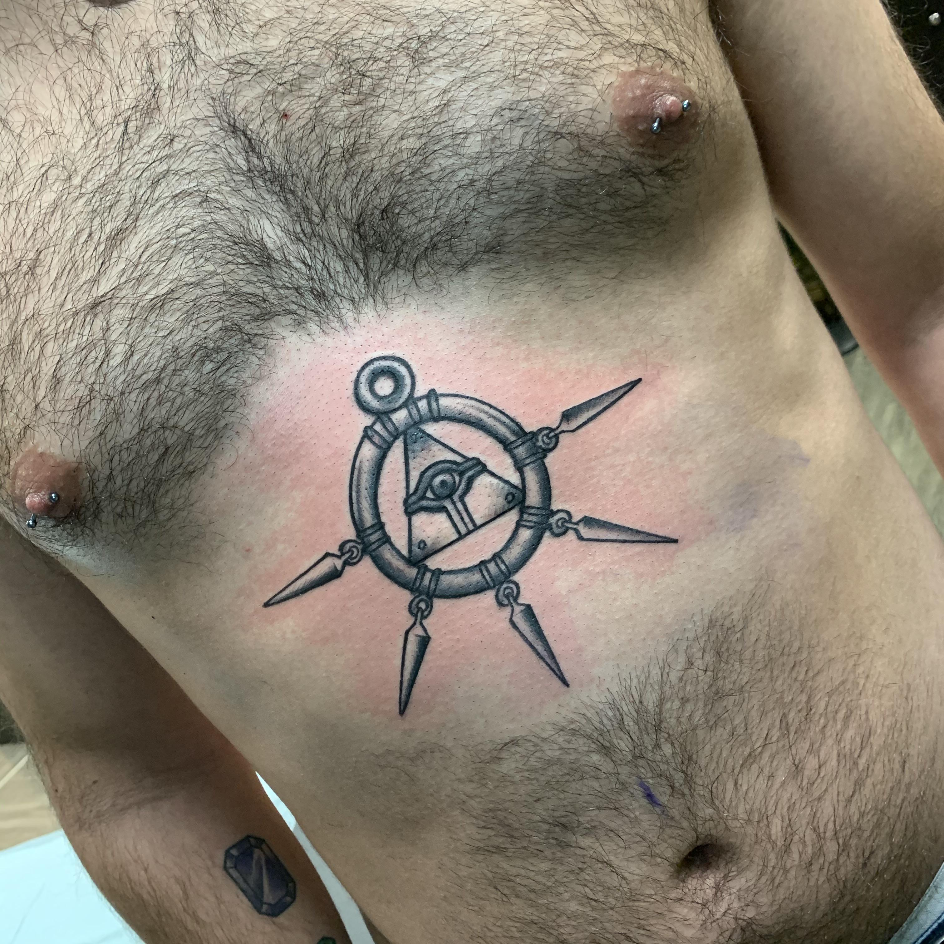 After two hours, finally got the millennium ring tatted on my stomach